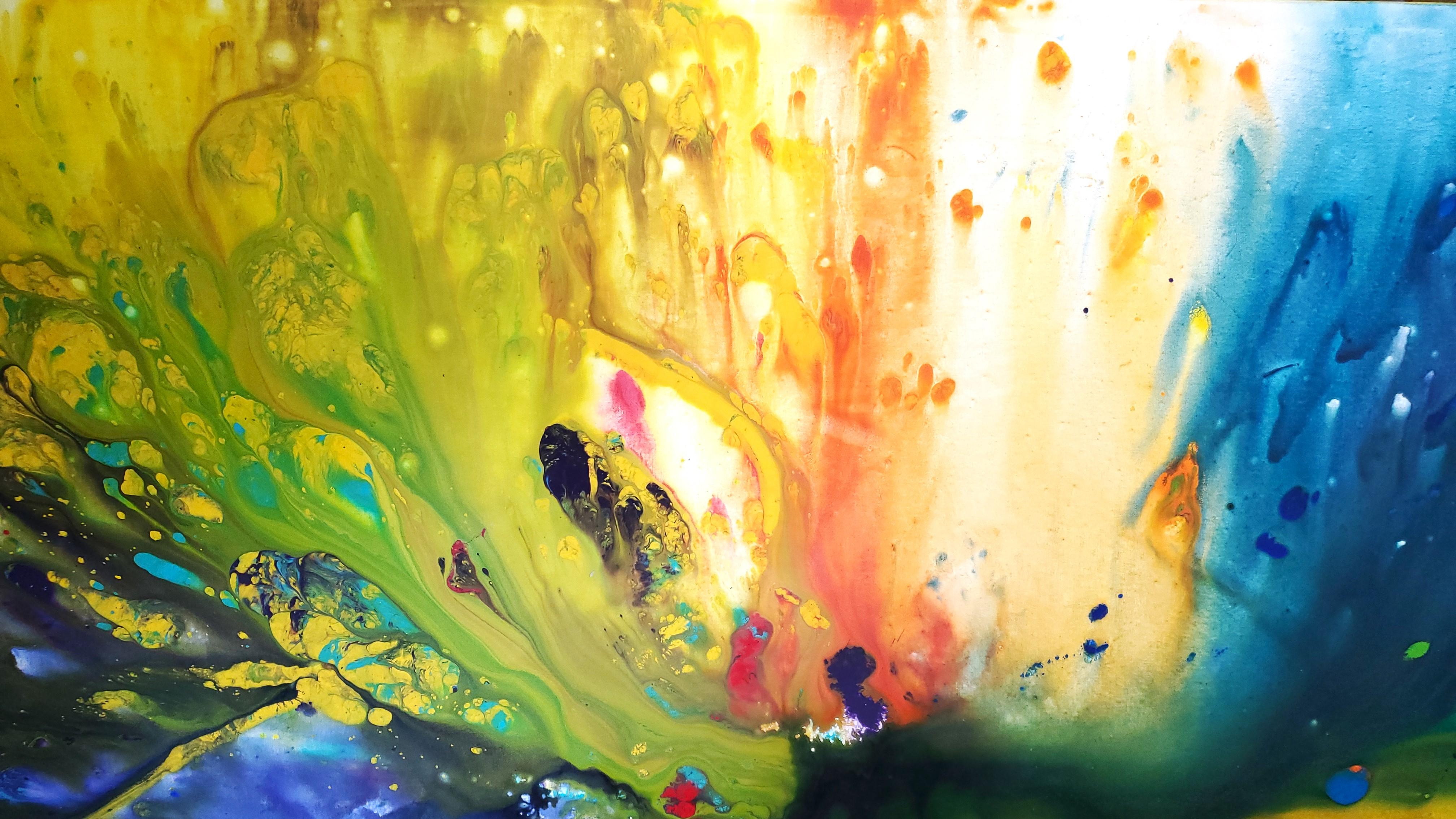 1985 Monumental Abstract Expressionist Acrylic Painting by Sherry Williams In Good Condition For Sale In Miami, FL