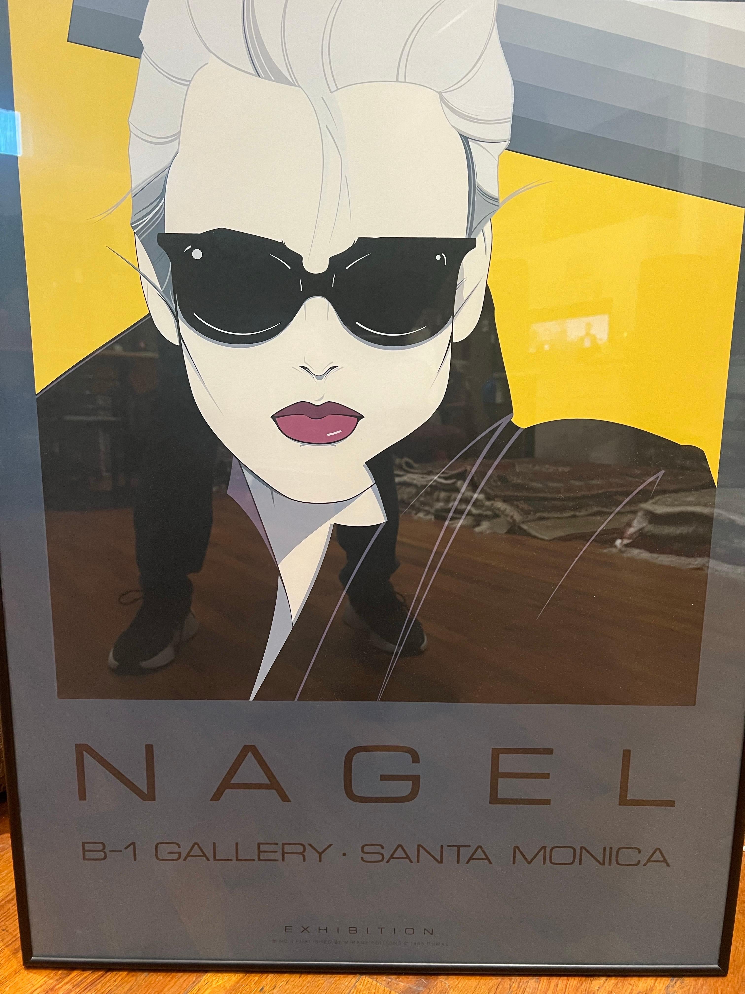 Post-Modern 1985 Patrick Nagel Santa Monica Poster B-1 Gallery Exhibition