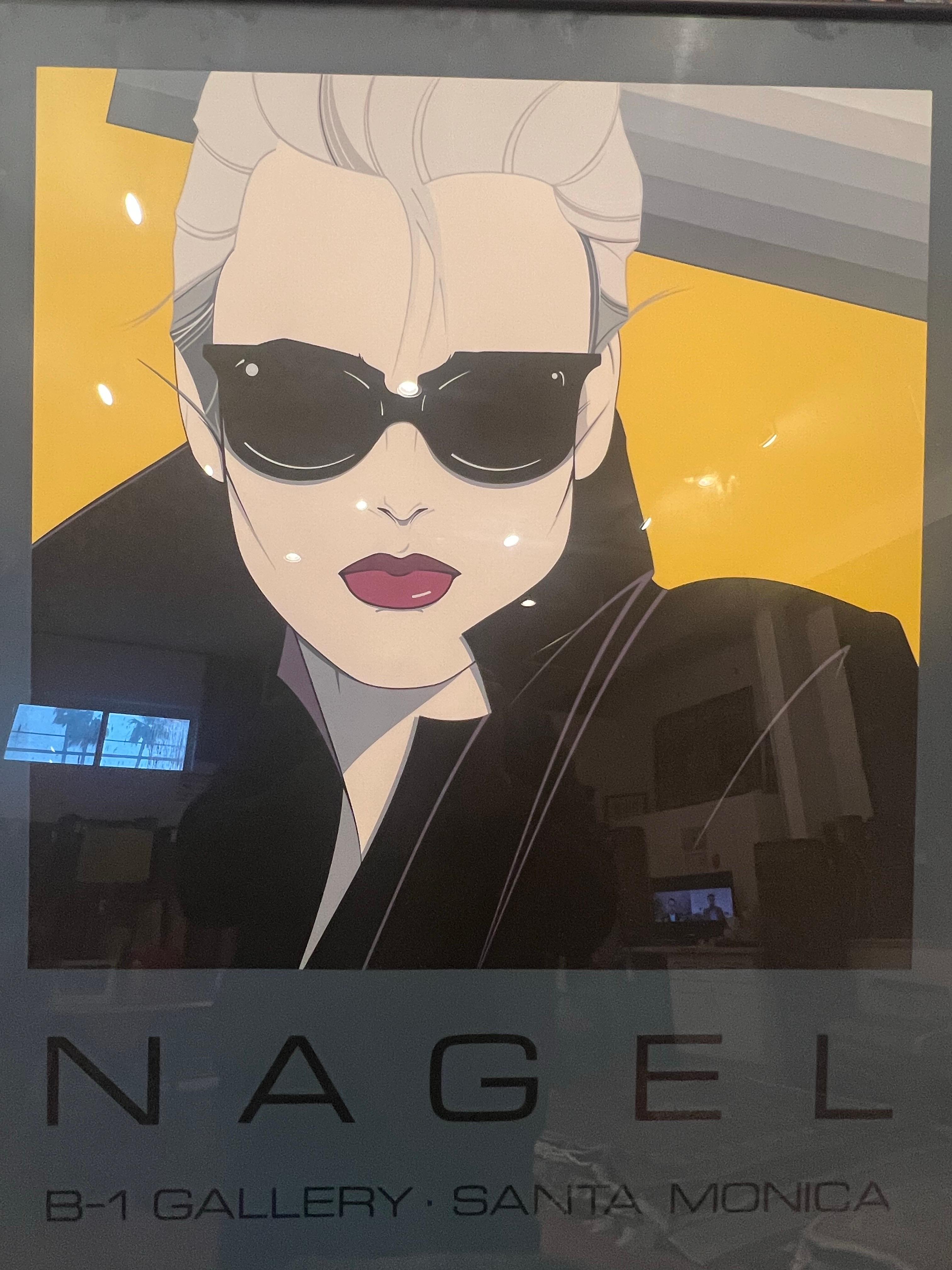 American 1985 Patrick Nagel Santa Monica Poster B-1 Gallery Exhibition