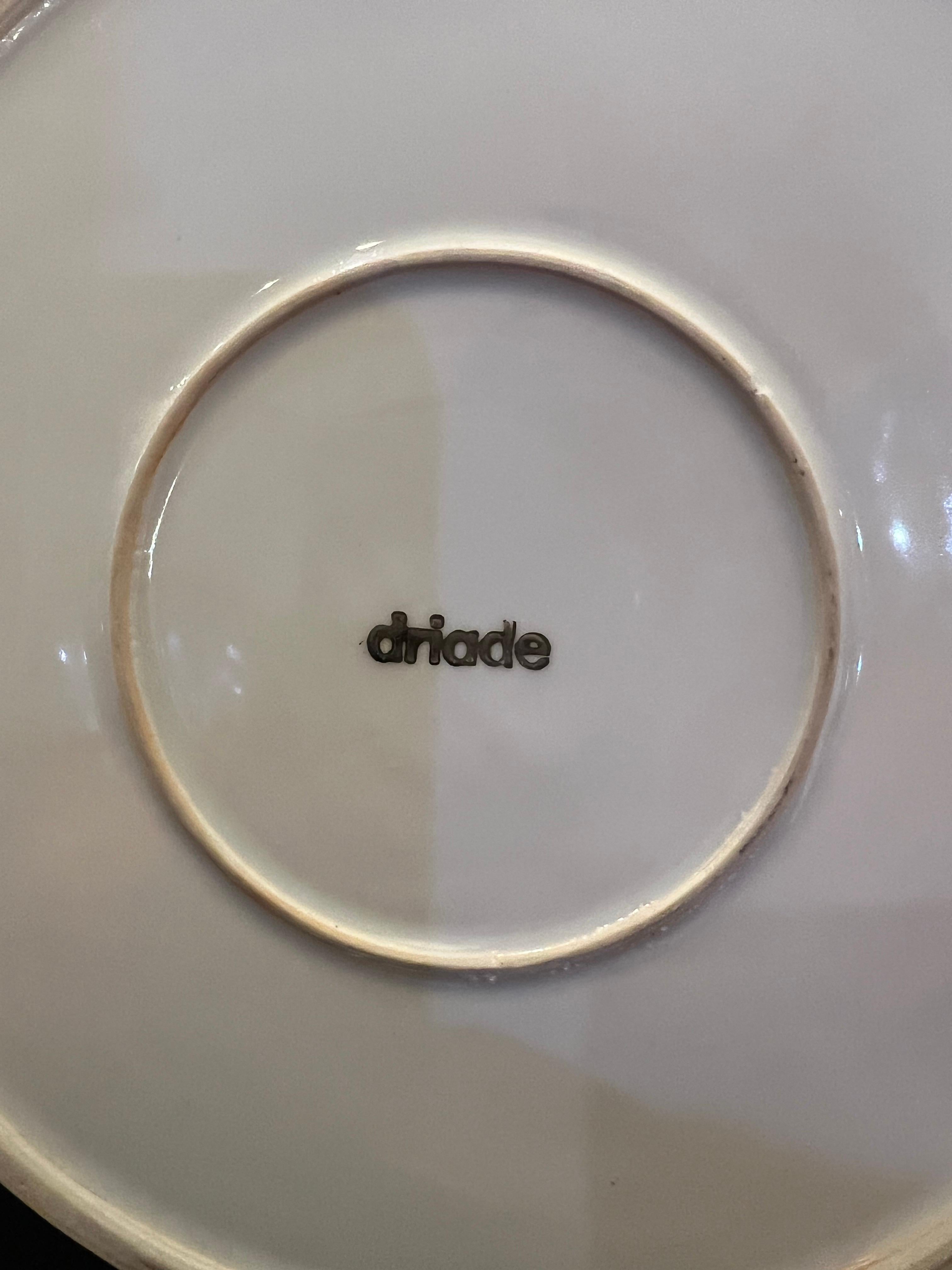 20ième siècle Théière postmoderne rare en porcelaine et argent de Borek Sipek pour Driade, 1985 en vente