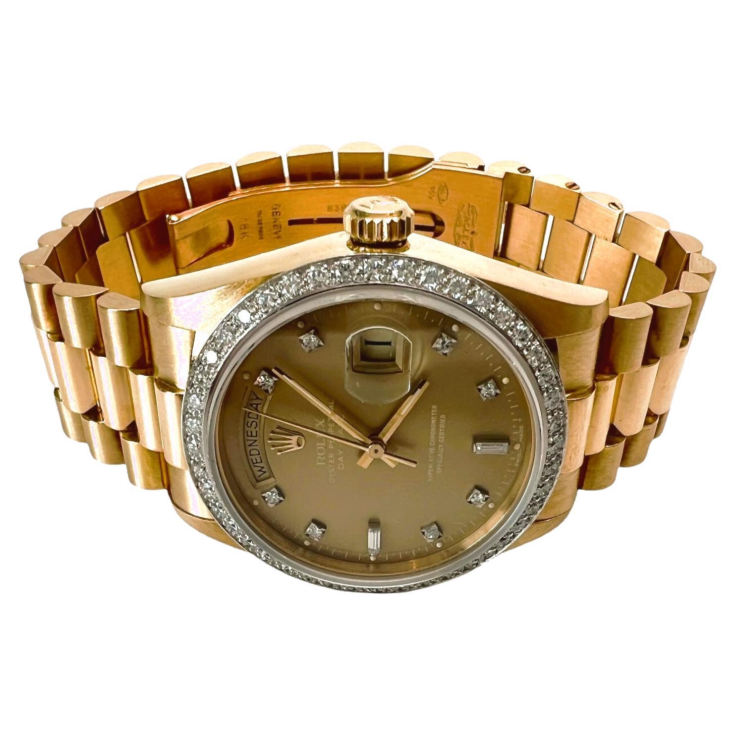 Rolex President Day-Date Yellow Gold Vintage Men's Watch 6611 Box For ...
