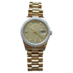 1985 Rolex Men's 18K Yellow Gold President Watch Day Date 18048 w/Box