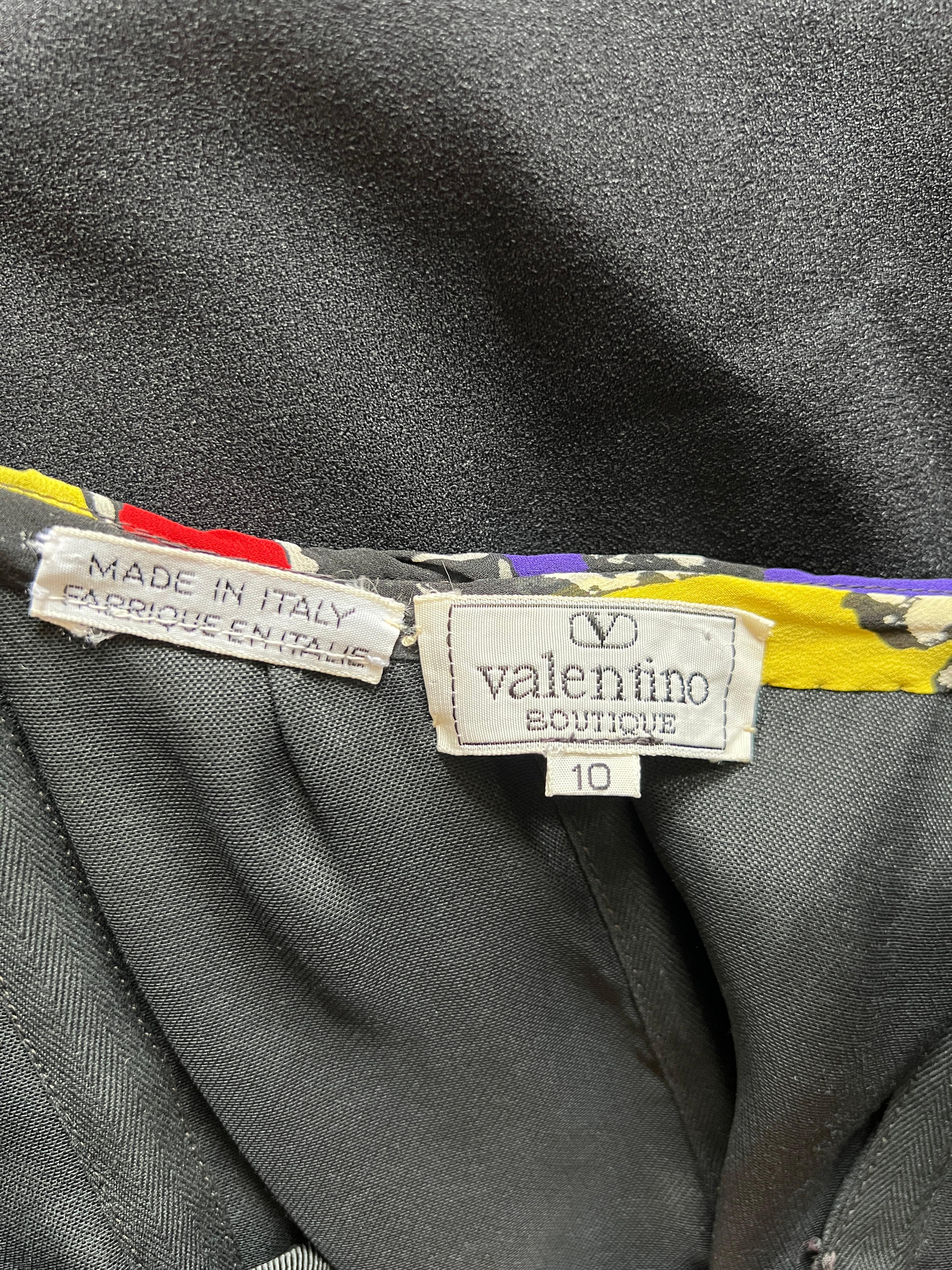 1985 Runway Documented Valentino Strapless Silk and Crepe Dress For Sale 3