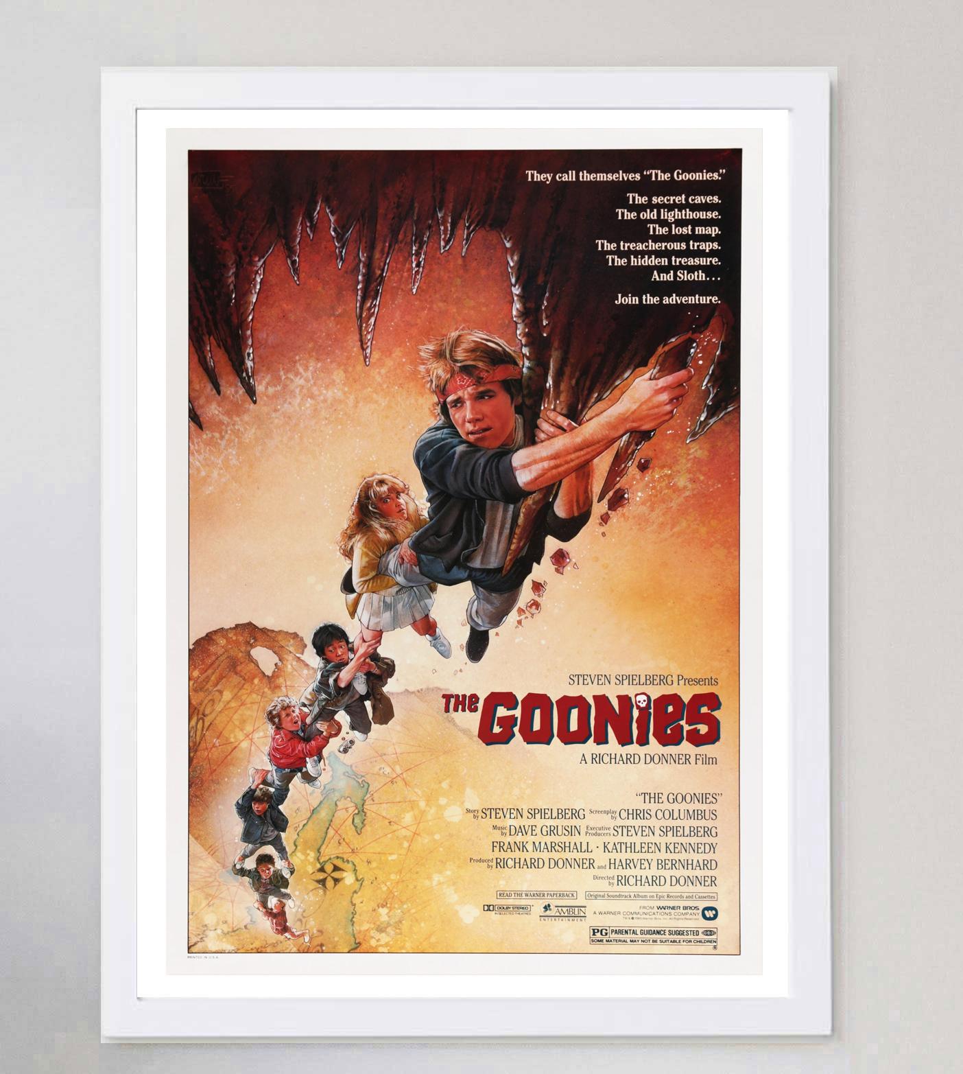 1985 „The Goonies“, Original-Vintage-Poster im Zustand „Gut“ im Angebot in Winchester, GB