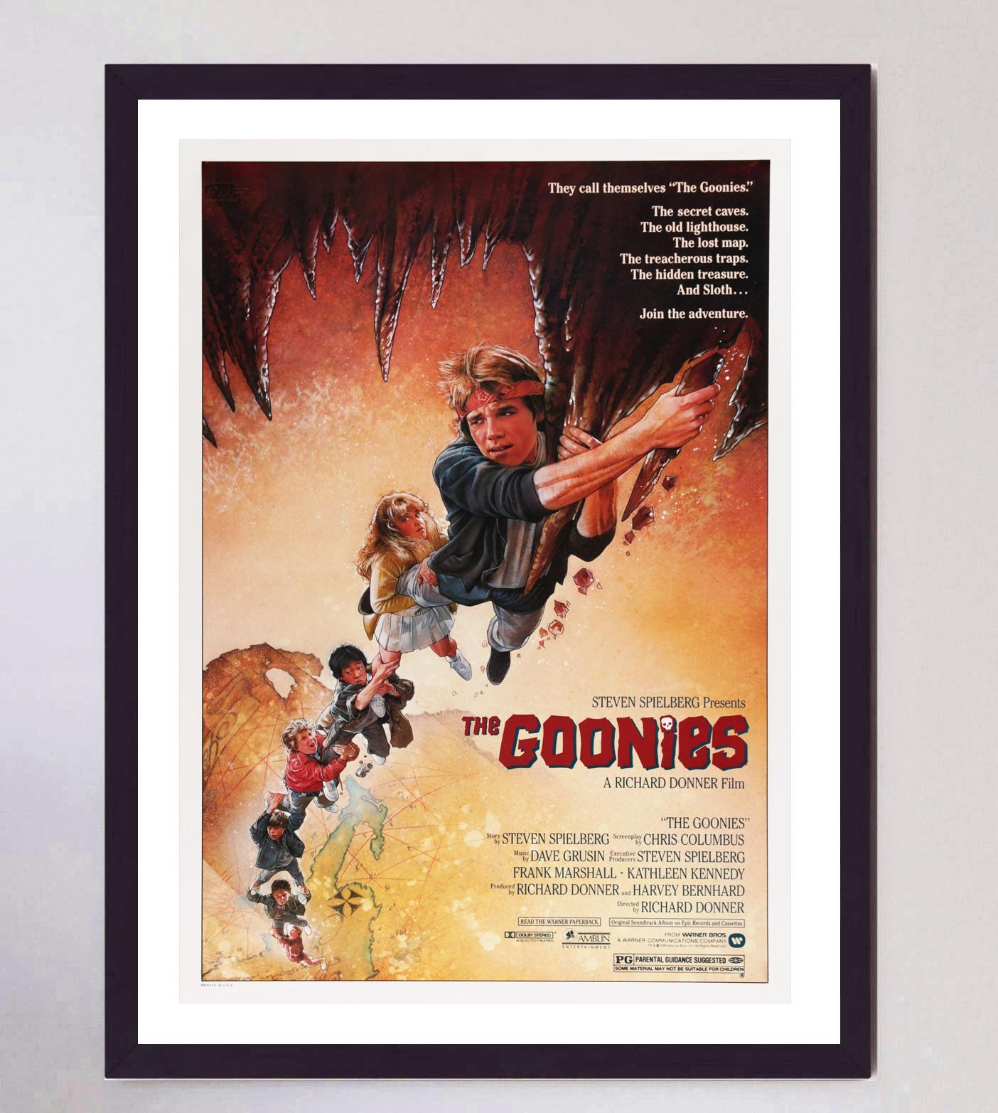 1985 „The Goonies“, Original-Vintage-Poster (Ende des 20. Jahrhunderts) im Angebot