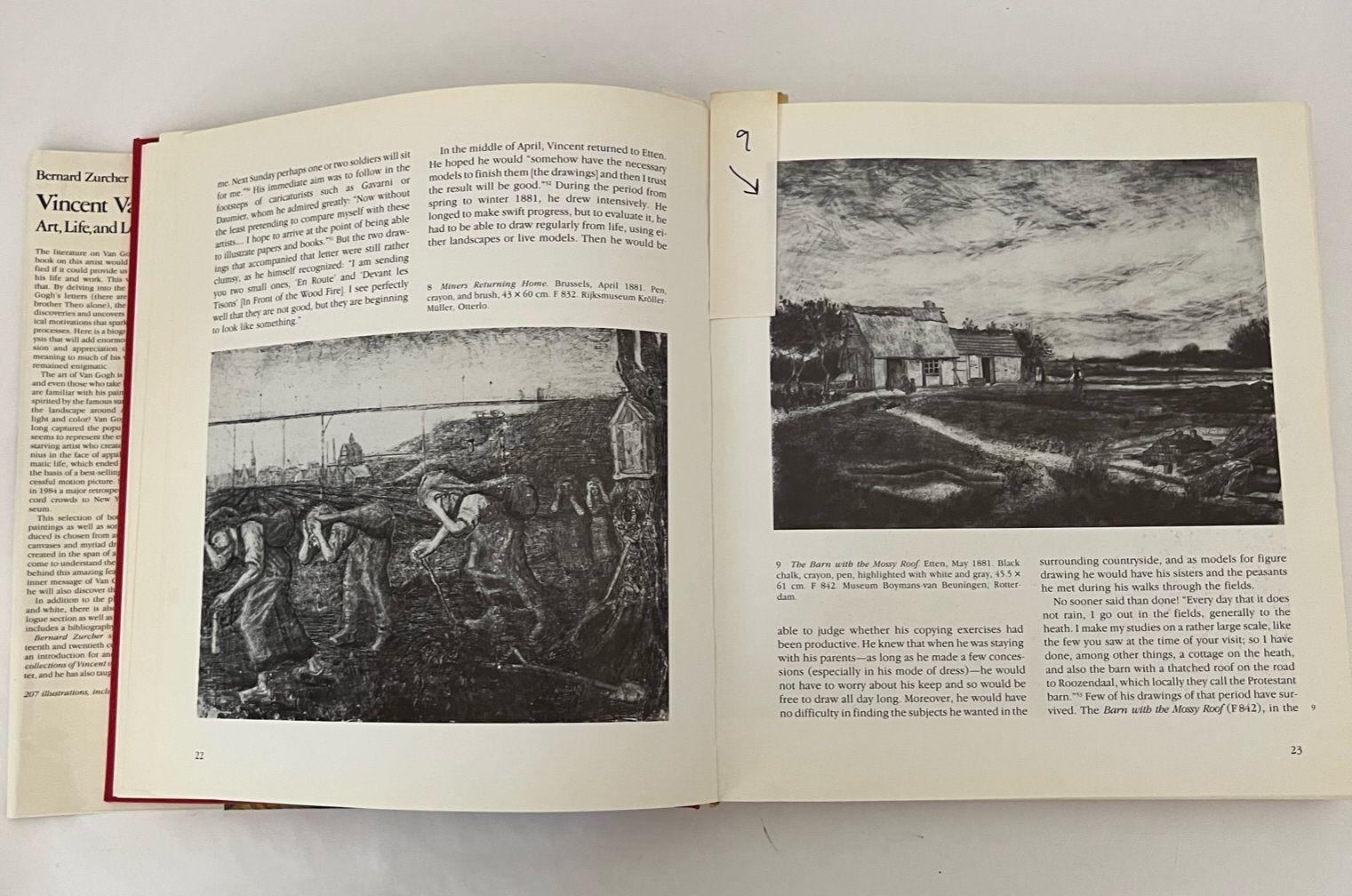 1985 Vincent Van Gogh Art Life and Letters by Bernard Zucker Hardcover Rizzolli In Good Condition For Sale In North Hollywood, CA