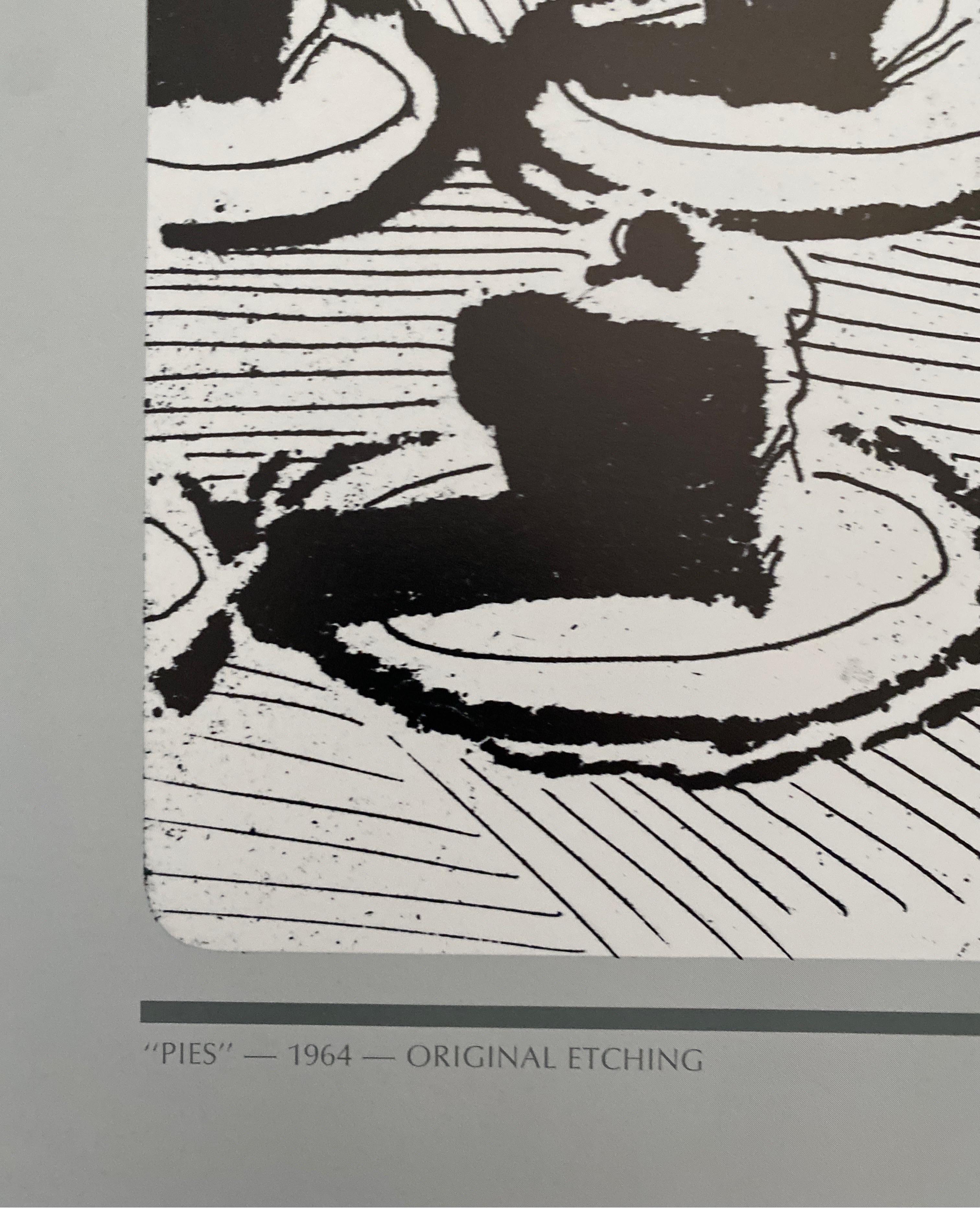 Moderne Impression d'exposition en édition limitée « Pies » de Wayne Thiebaud, 1985 en vente