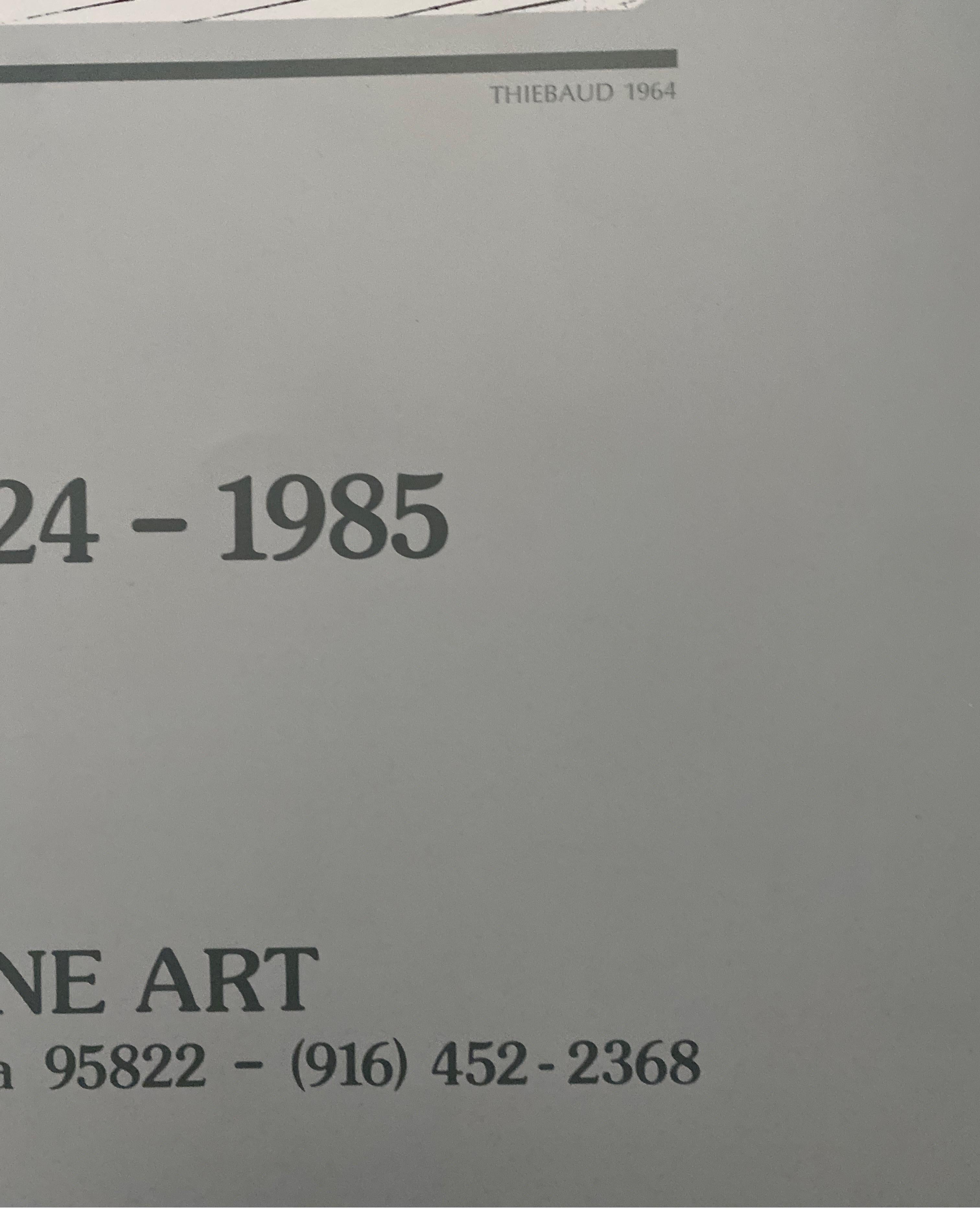 Papier Impression d'exposition en édition limitée « Pies » de Wayne Thiebaud, 1985 en vente