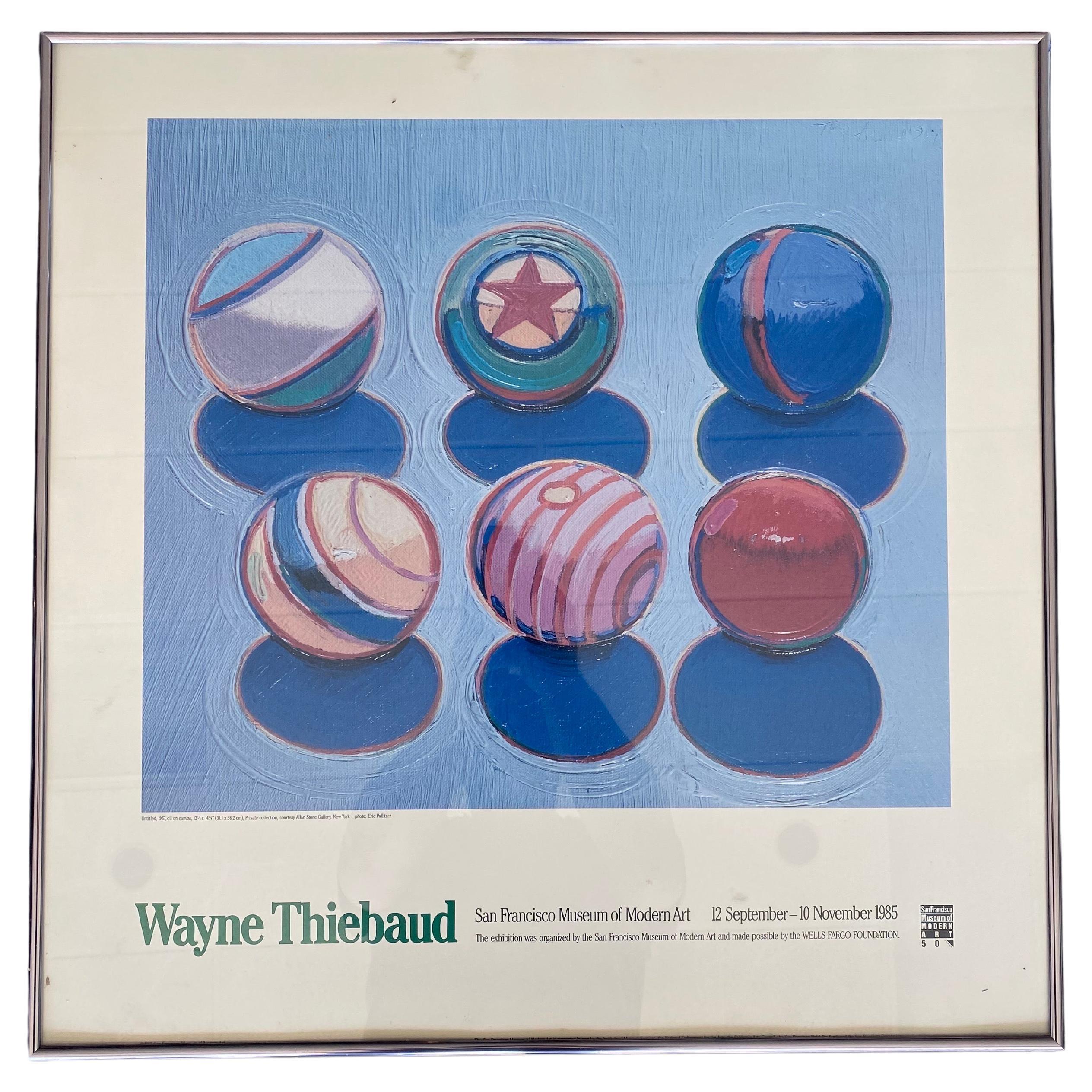 1985 Wayne Thiebaud San Francisco Museum of Modern Art Exhibition Print