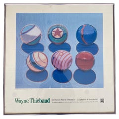 Vintage 1985 Wayne Thiebaud San Francisco Museum of Modern Art Exhibition Print