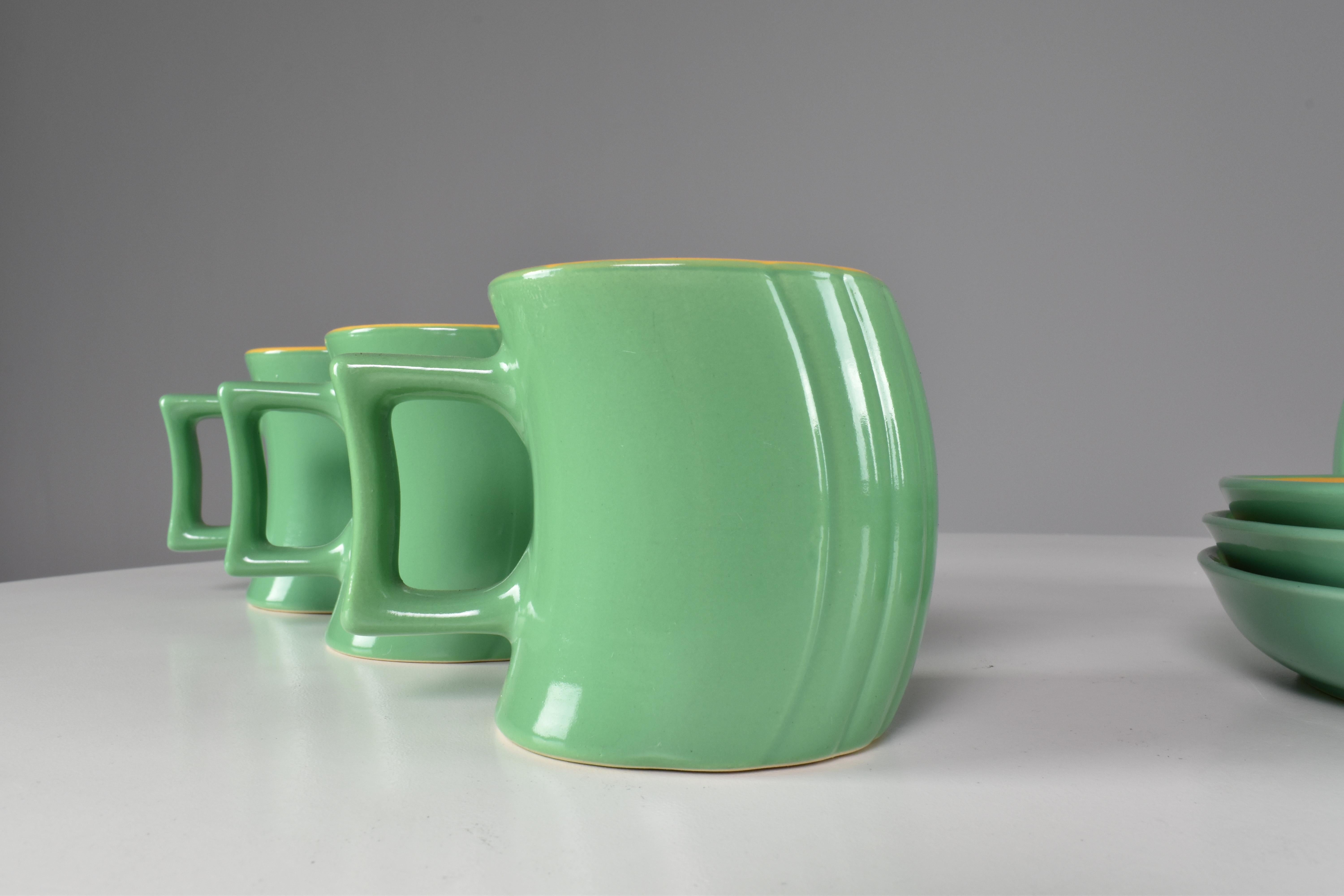 Italienisches Tee- und Kaffeeservice aus Keramik von Massimo Iosa Ghini für Naj-Olea aus dem Jahr 1985 im Angebot 5