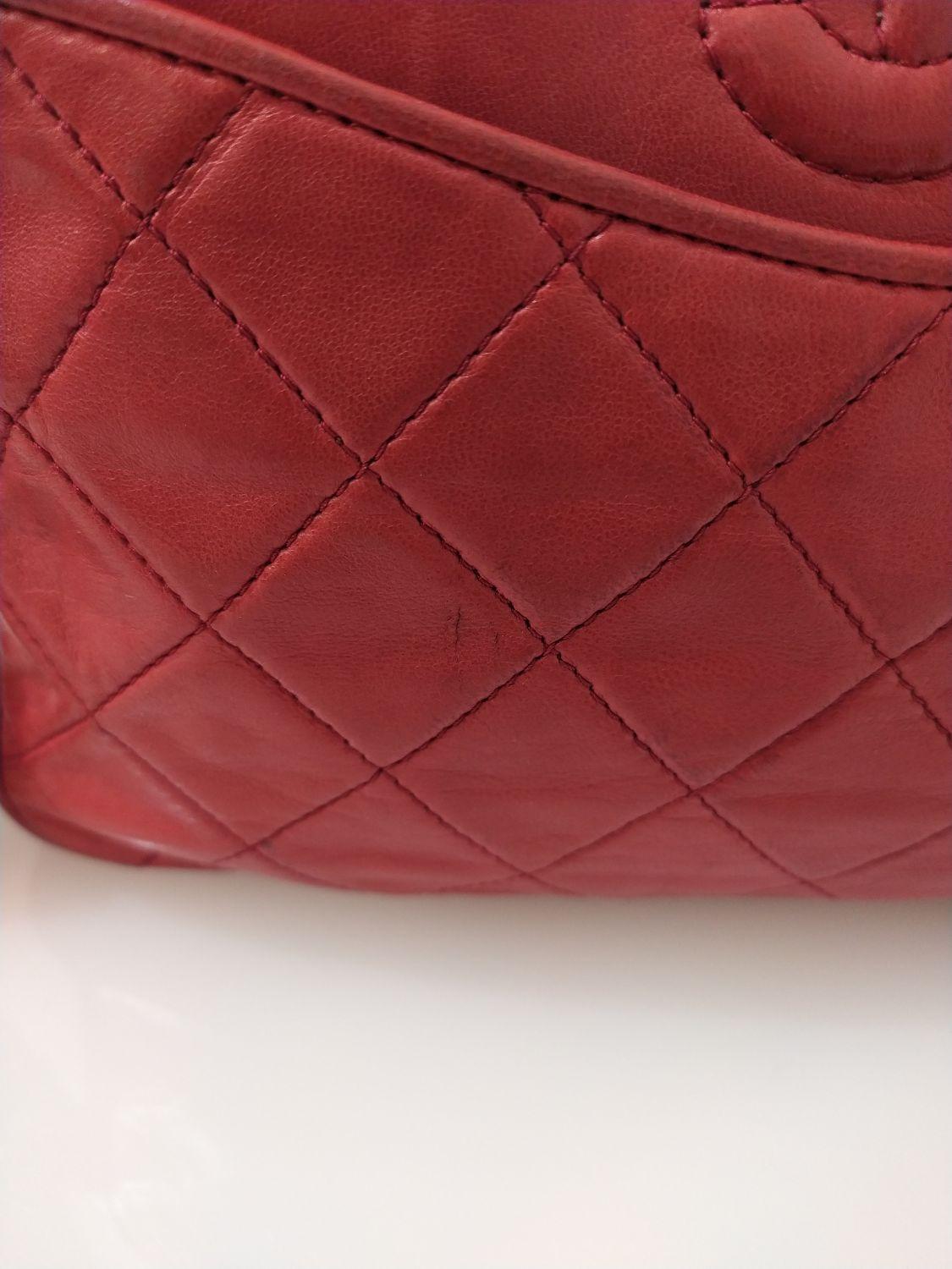 Brown 1986/1987 Chanel Red Camera Bag