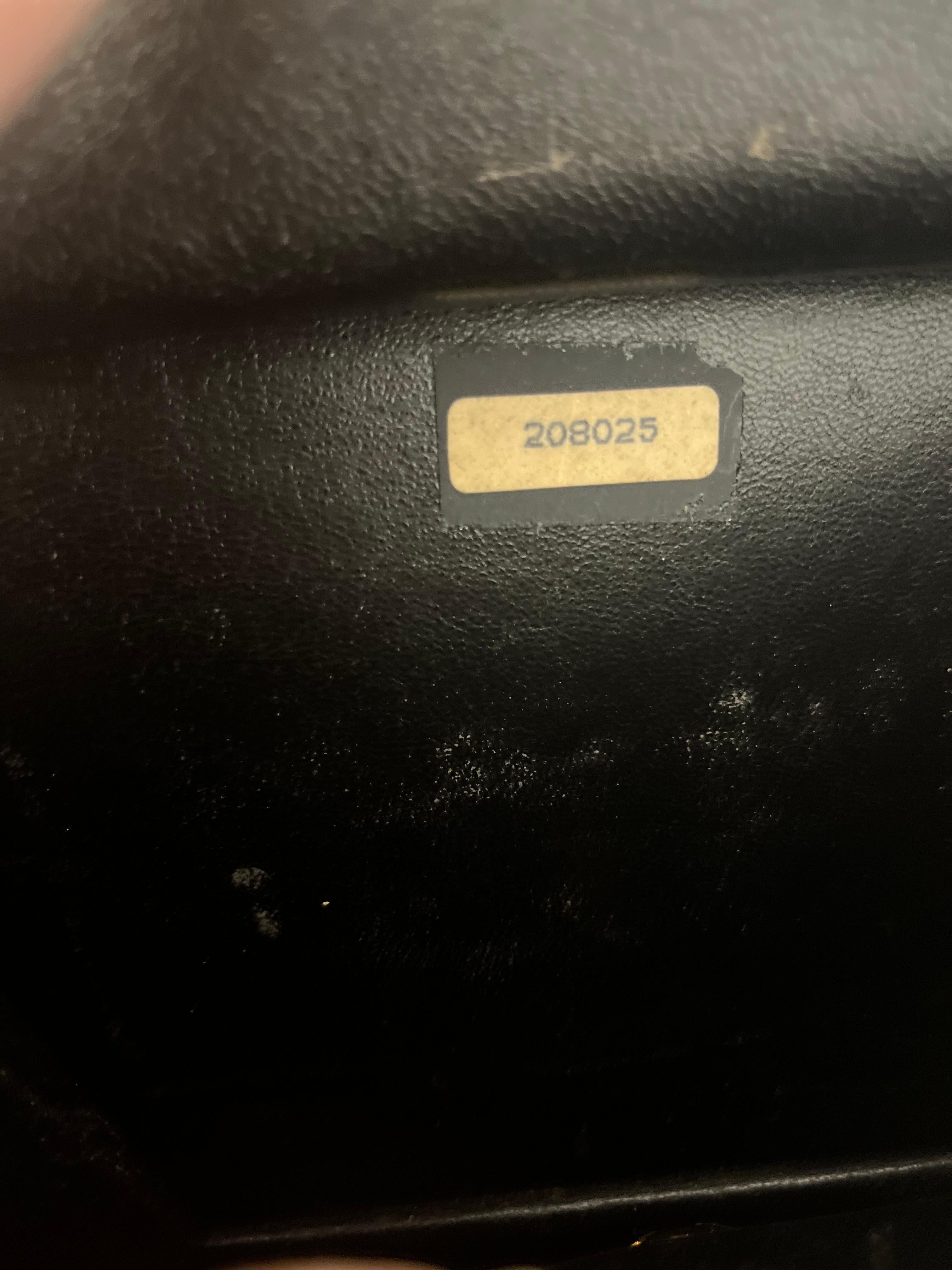 1986-88 Chanel Black Patent Leather Handbag w/Entrupy COA and Card For Sale 2