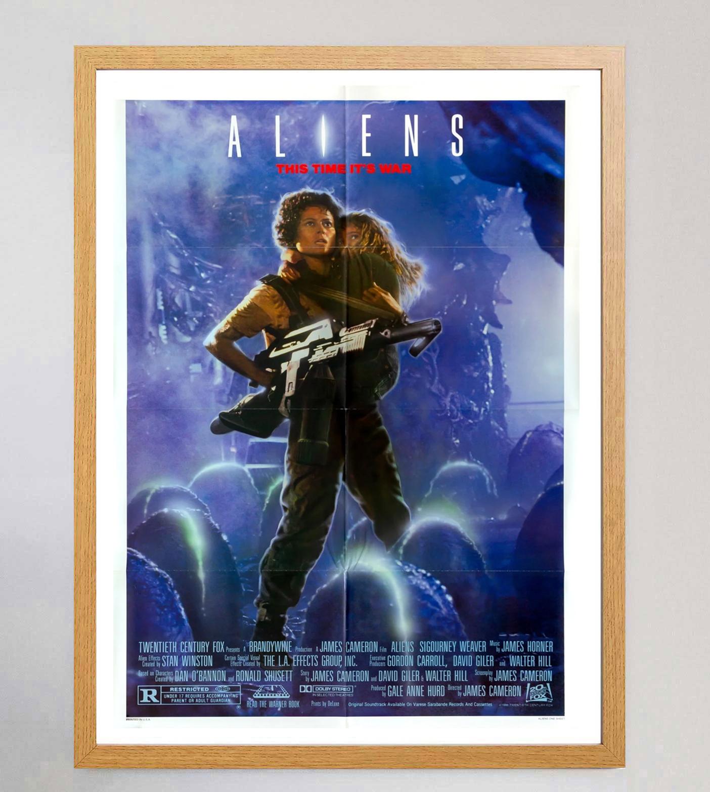 American 1986 Aliens Original Vintage Poster For Sale