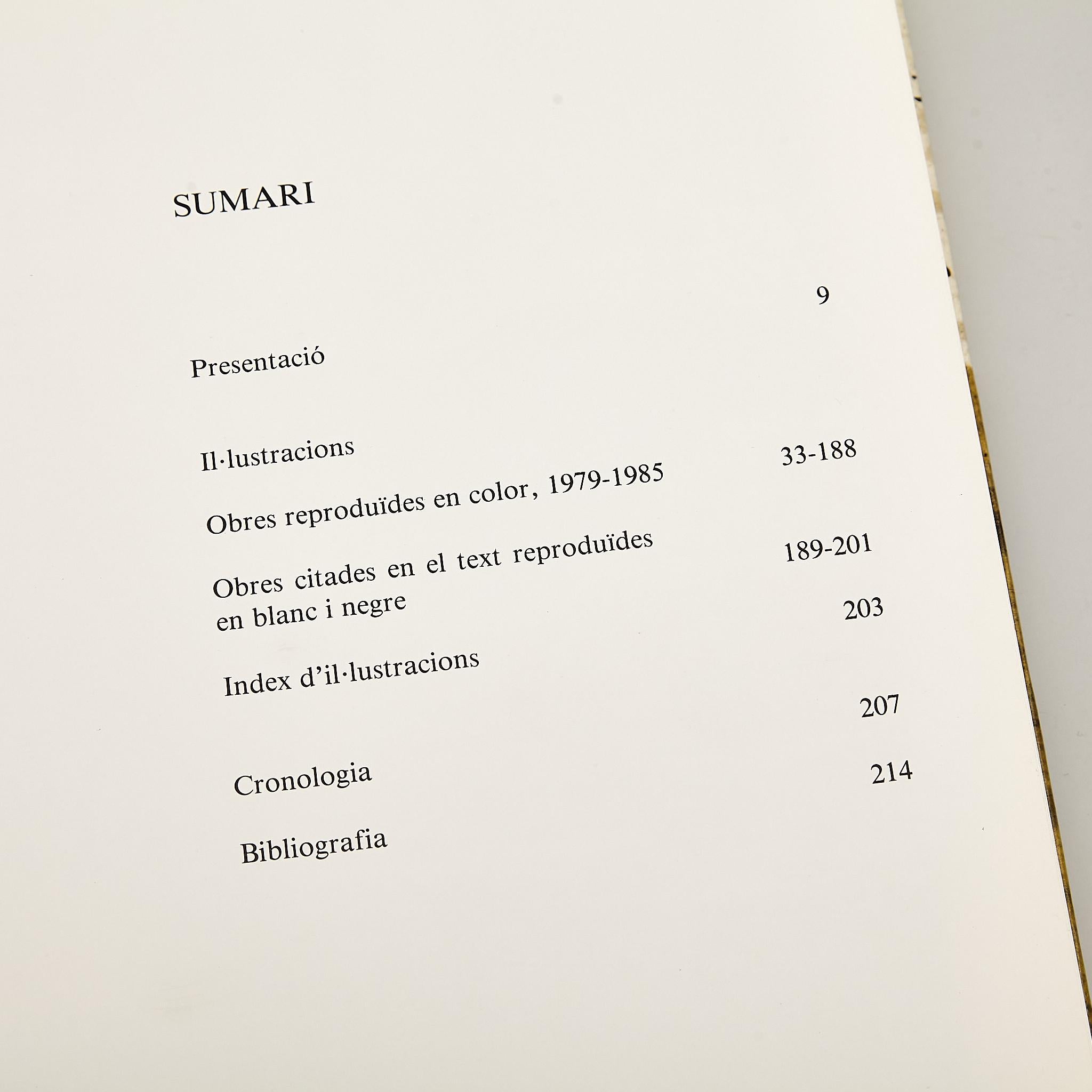 Papier 1986 Livre d'Antoni Tàpies : 