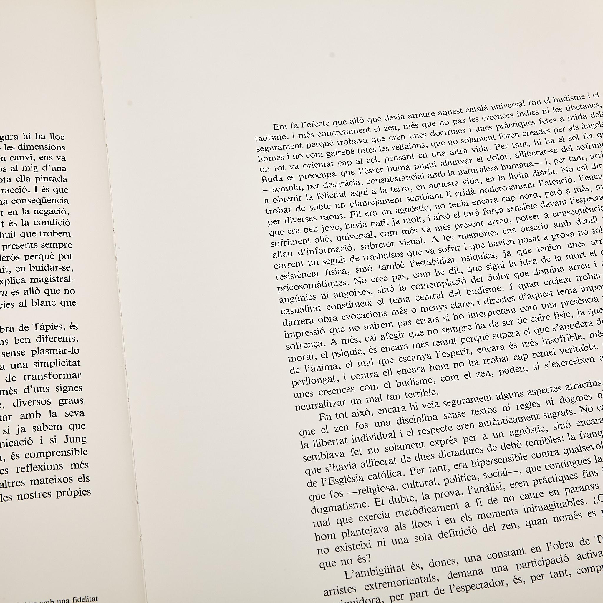 1986 Antoni Tàpies Buch: 'Tapies i la Nova Cultura'  im Angebot 2