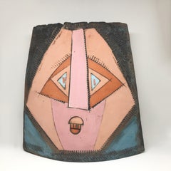 1986, Artist Signed Double Face Cubist Vase