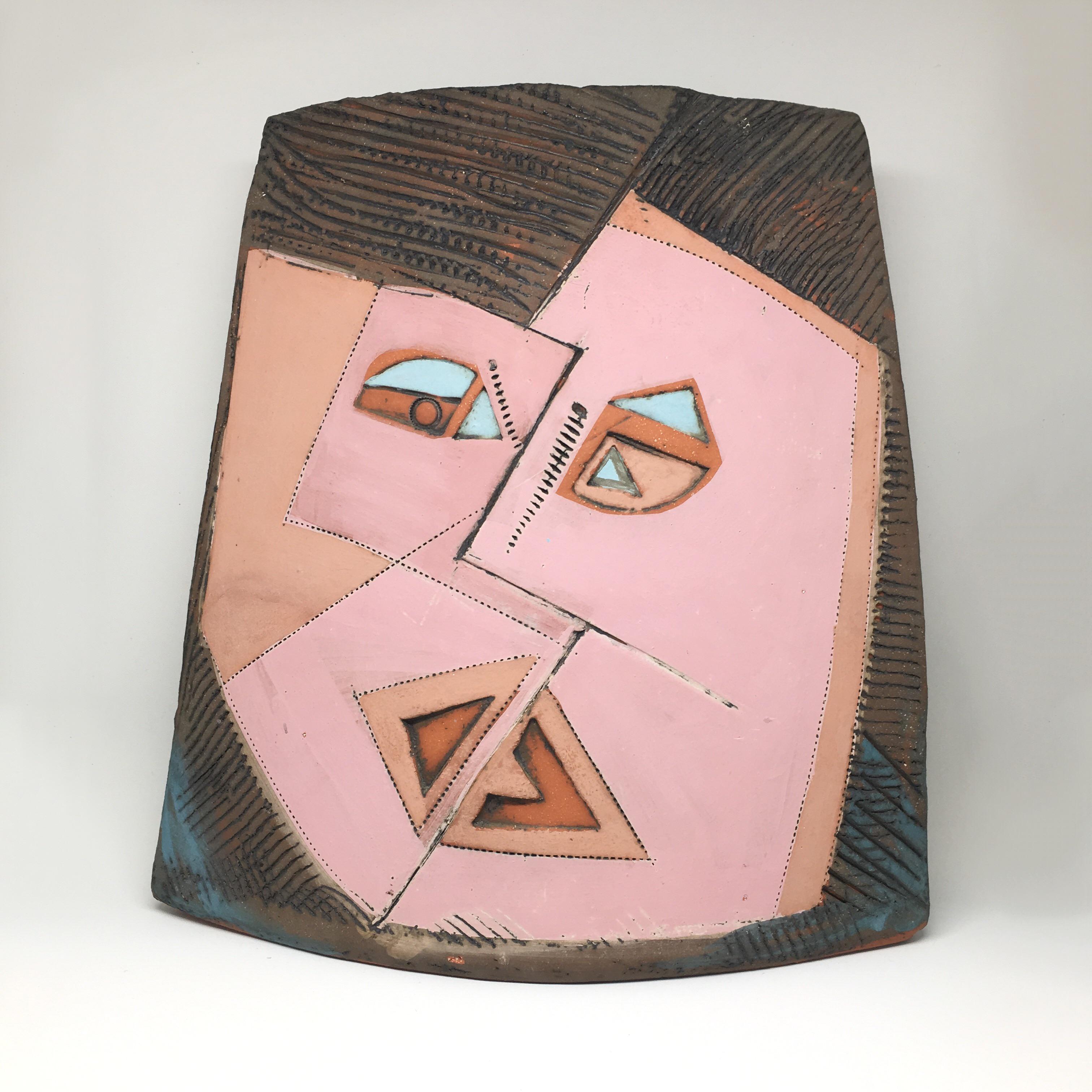 1986, Artist Signed Double Face Cubist Vase For Sale 1