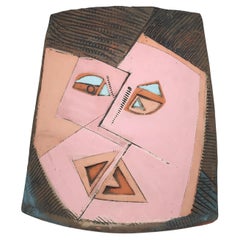 1986, Artist Signed Double Face Cubist Vase