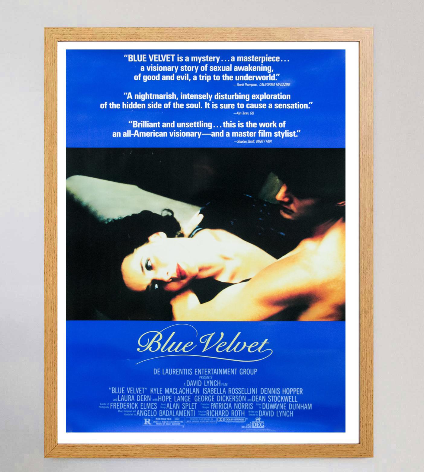 American 1986 Blue Velvet Original Vintage Poster