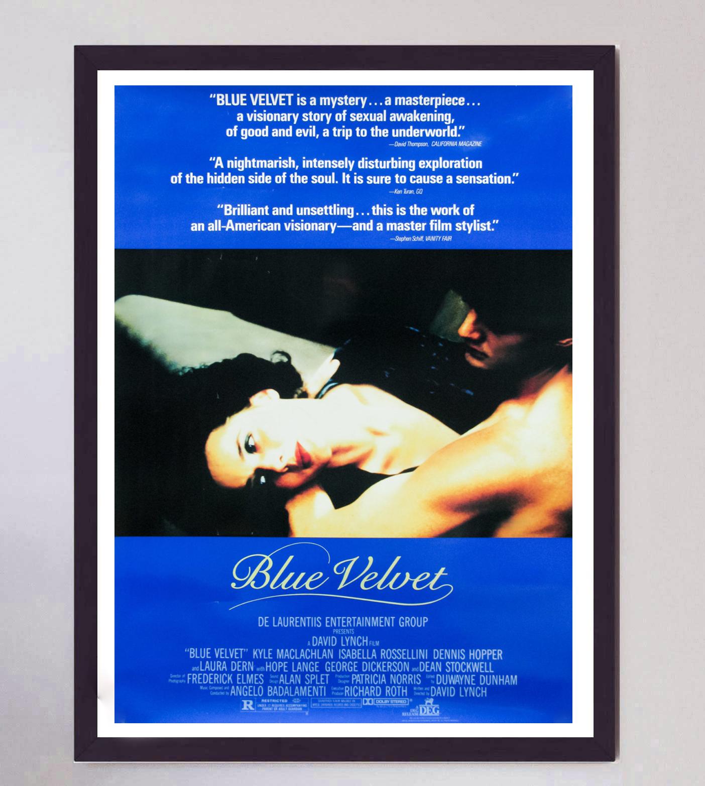 Late 20th Century 1986 Blue Velvet Original Vintage Poster