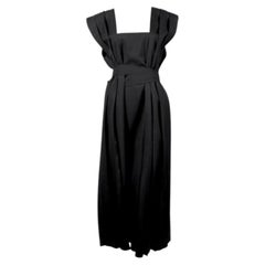 1986  Comme des Garcons black RUNWAY dress with box pleats