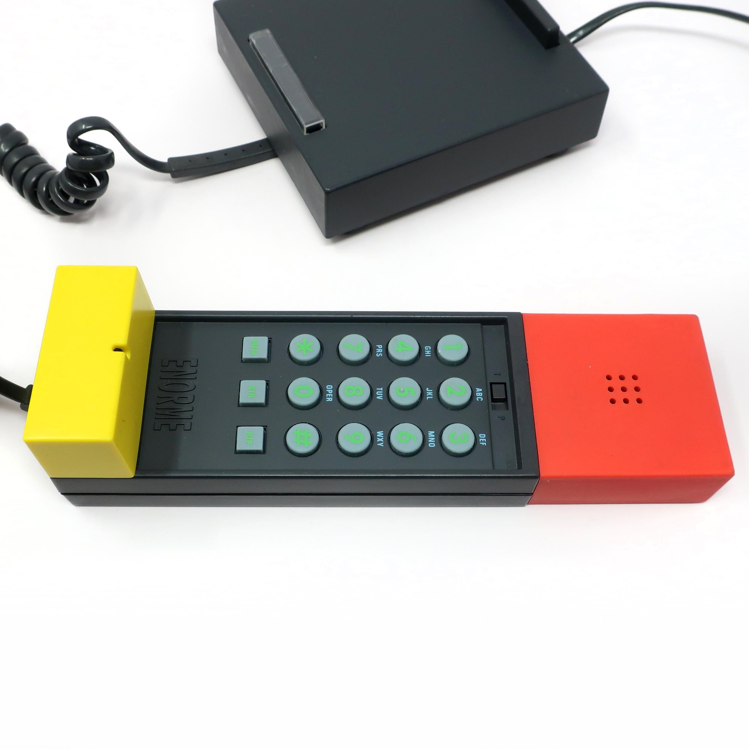 20th Century 1986 Enorme Telephone by Ettore Sottsass for Enorme	 For Sale
