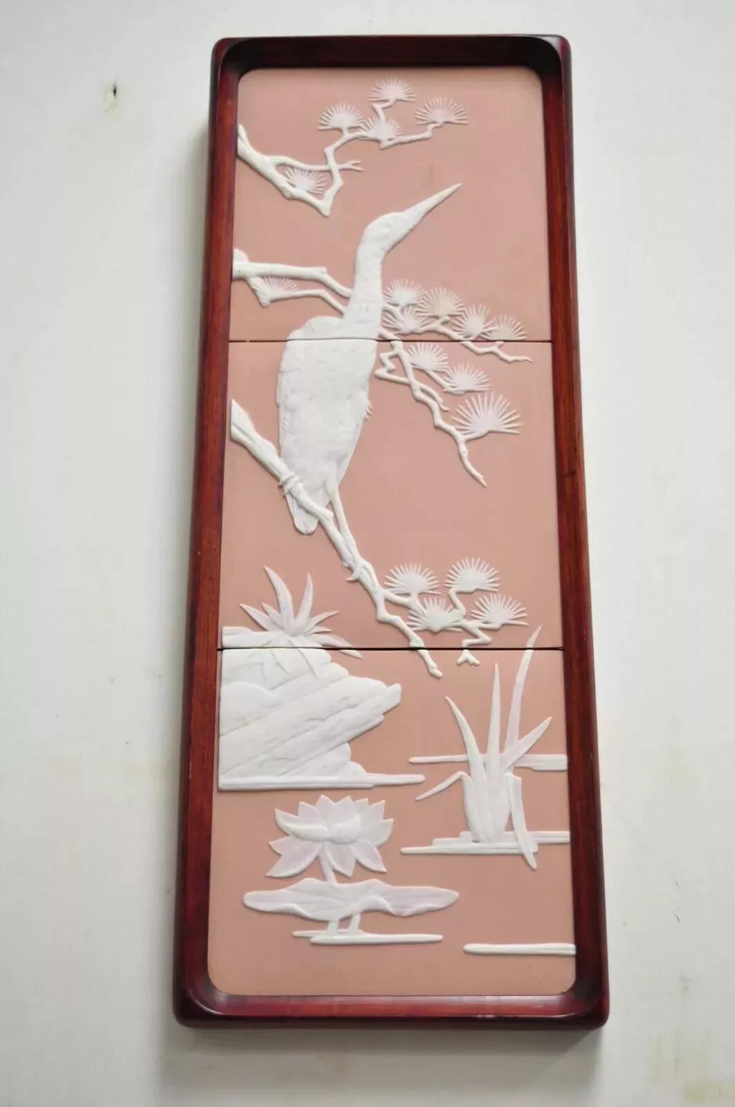 1986 Franklin Mint Parian Tranquil Waters Wall Art Birds di George McMonigle in vendita 3
