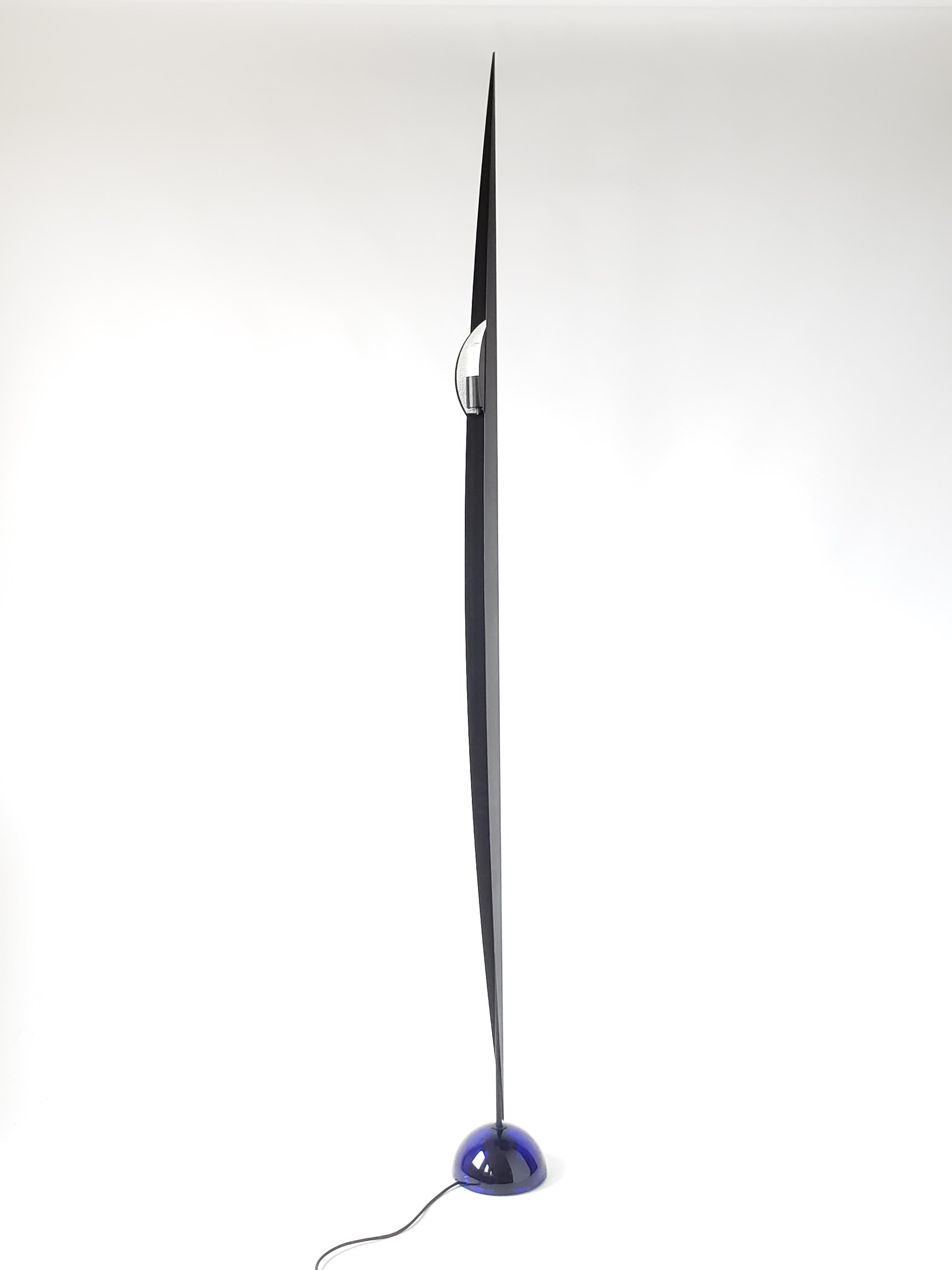 1986 Gilles Derain 'Flamme' Halogen Floor Lamp, Lumen Center, Italy For Sale 4