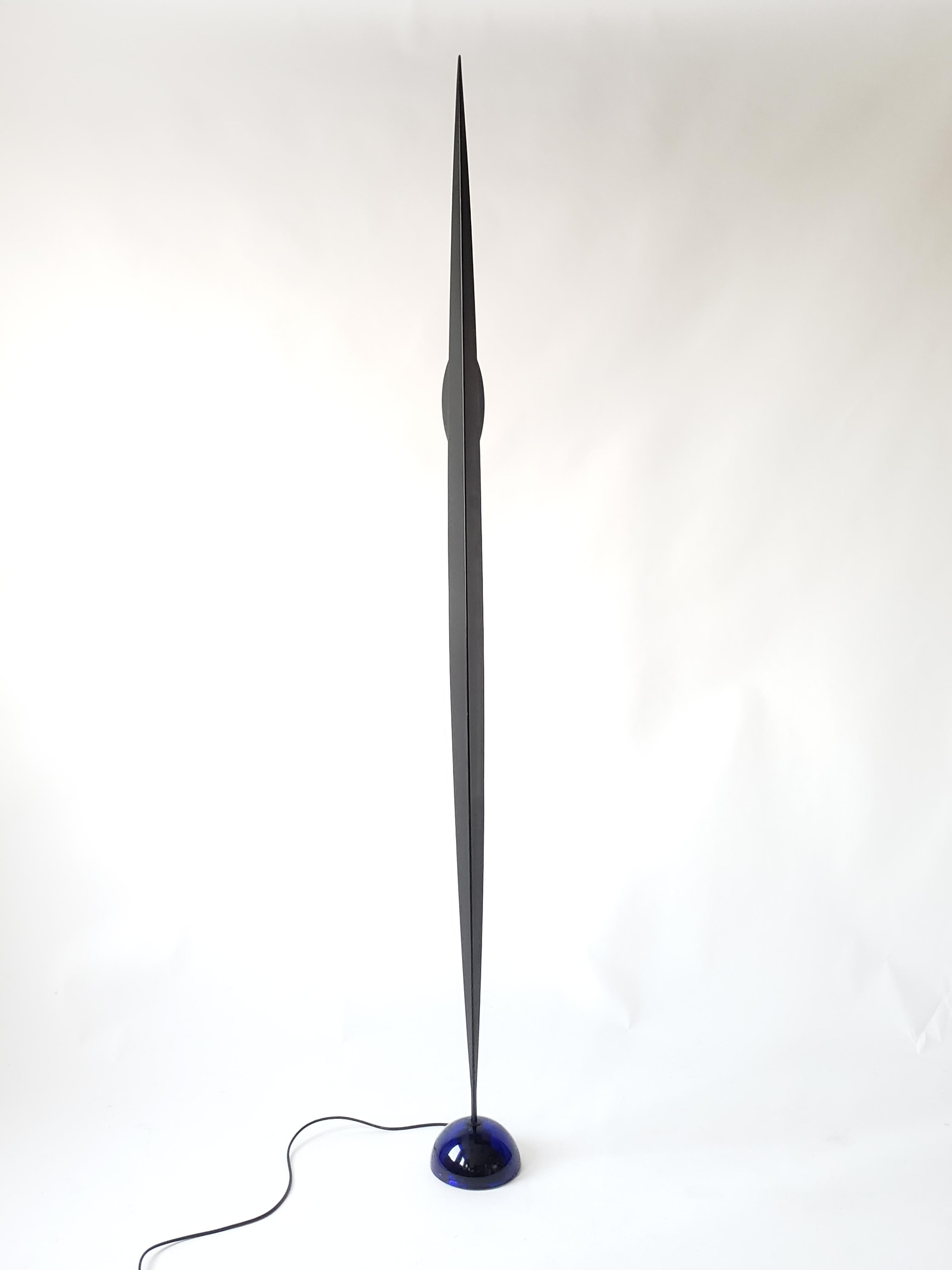 Modern 1986 Gilles Derain 'Flamme' Halogen Floor Lamp, Lumen Center, Italy For Sale