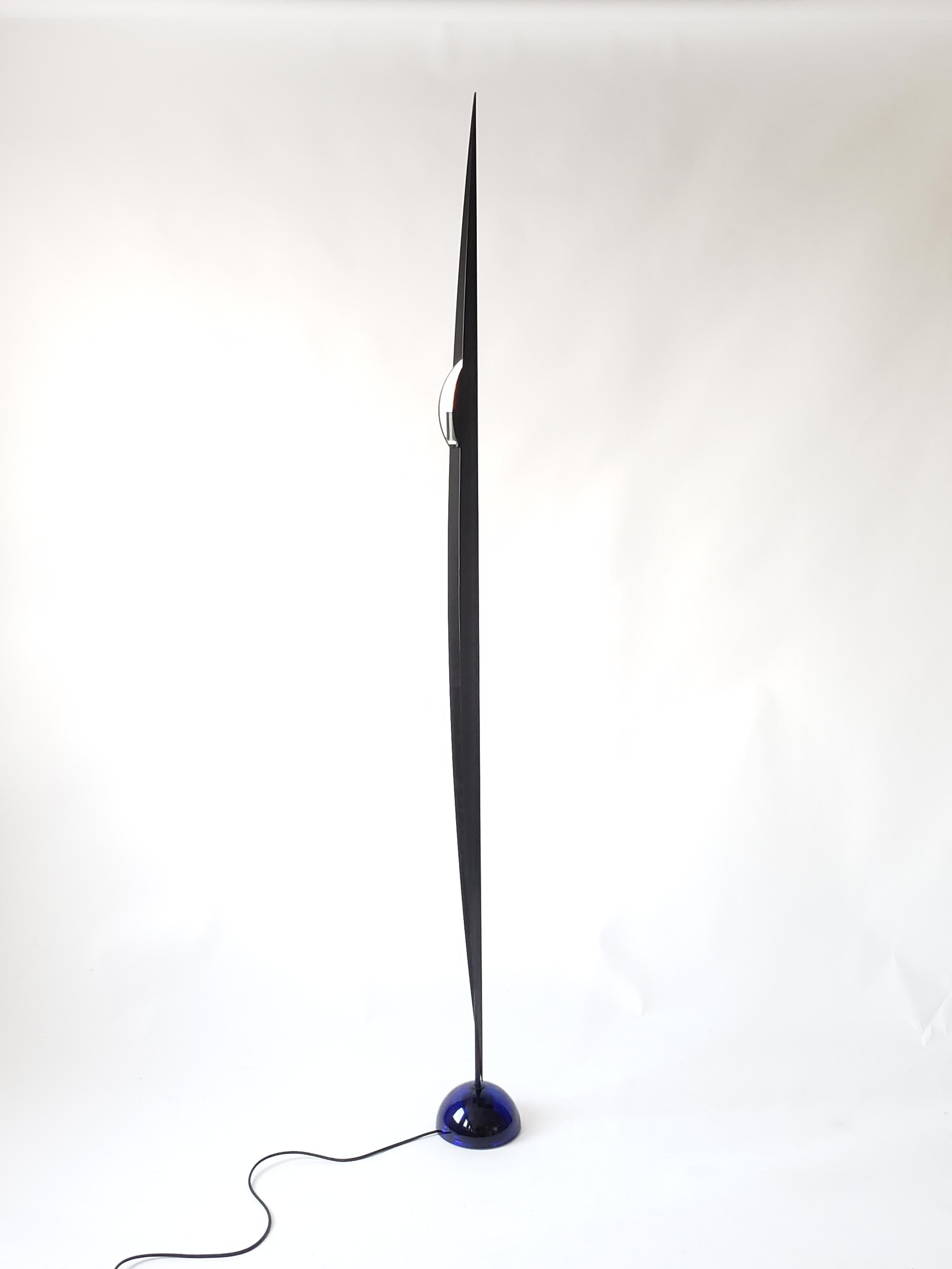 Italian 1986 Gilles Derain 'Flamme' Halogen Floor Lamp, Lumen Center, Italy For Sale