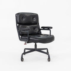 1986 Herman Miller Eames Time Life Executive Desk Chair in Leather with Frame