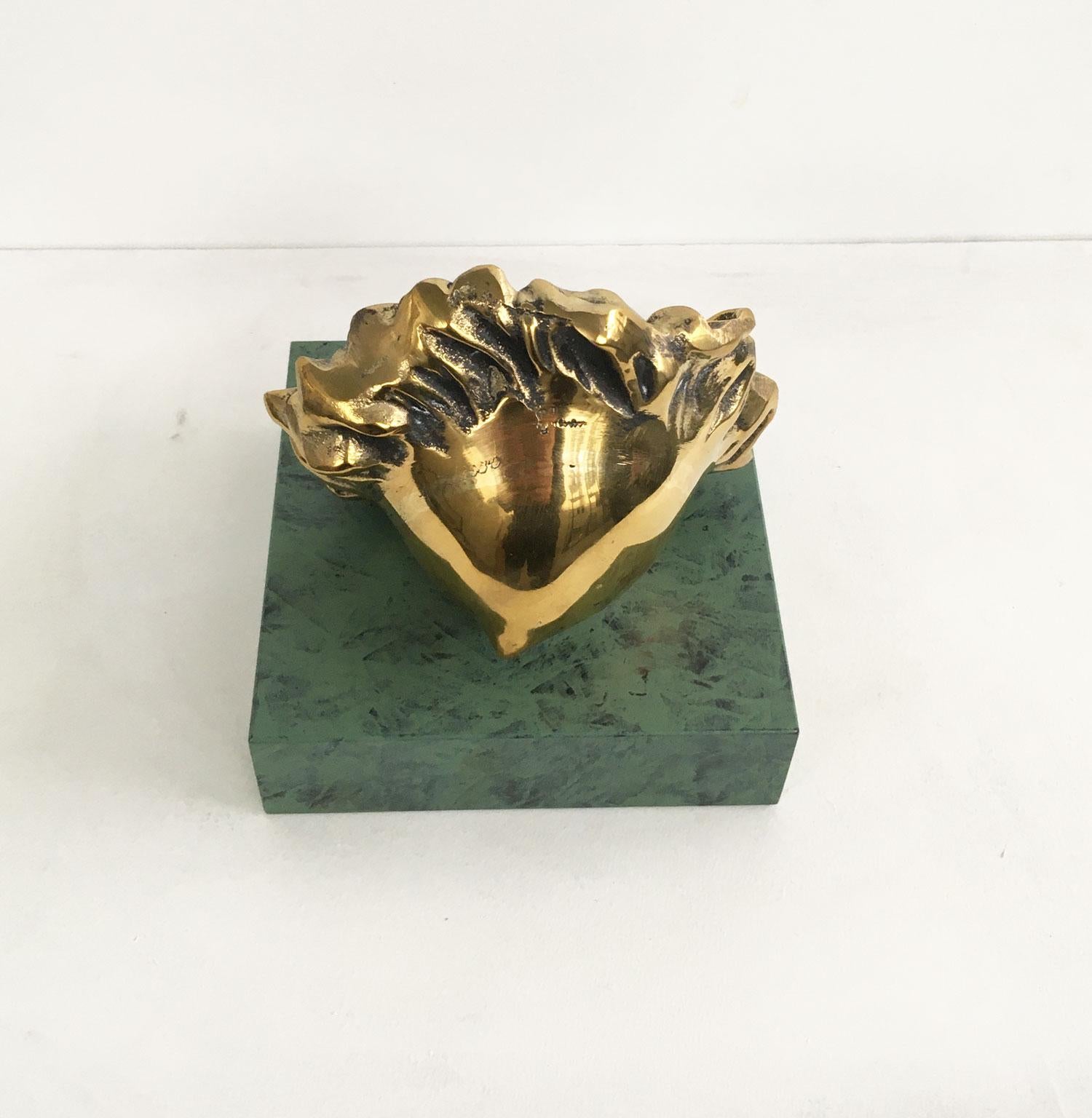 1986 Italy Bronze Abstract Sculpture Patrizia Guerresi Girasole Sunflower For Sale 3