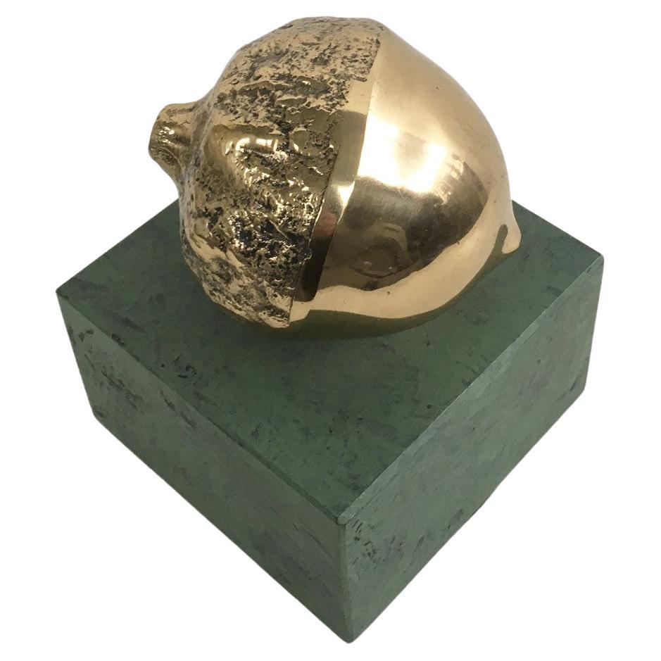 1986 Italy Bronze Sculpture Patrizia Guerresi Melograno Pomegranate