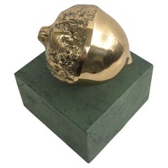 1986 Italy Bronze Sculpture Patrizia Guerresi Melograno Pomegranate