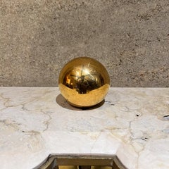 1986 Jaru Metallic Gold Sphere Orb Ceramic Pottery California