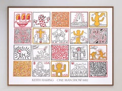 1986 Keith Haring, One Man Show Cartel Vintage Original