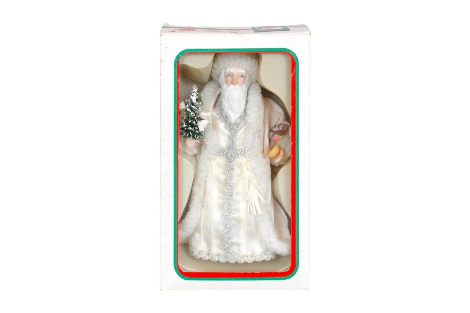 1986 Kurt Adler Santa’s World Christmas Ornament in Original Box For Sale 3