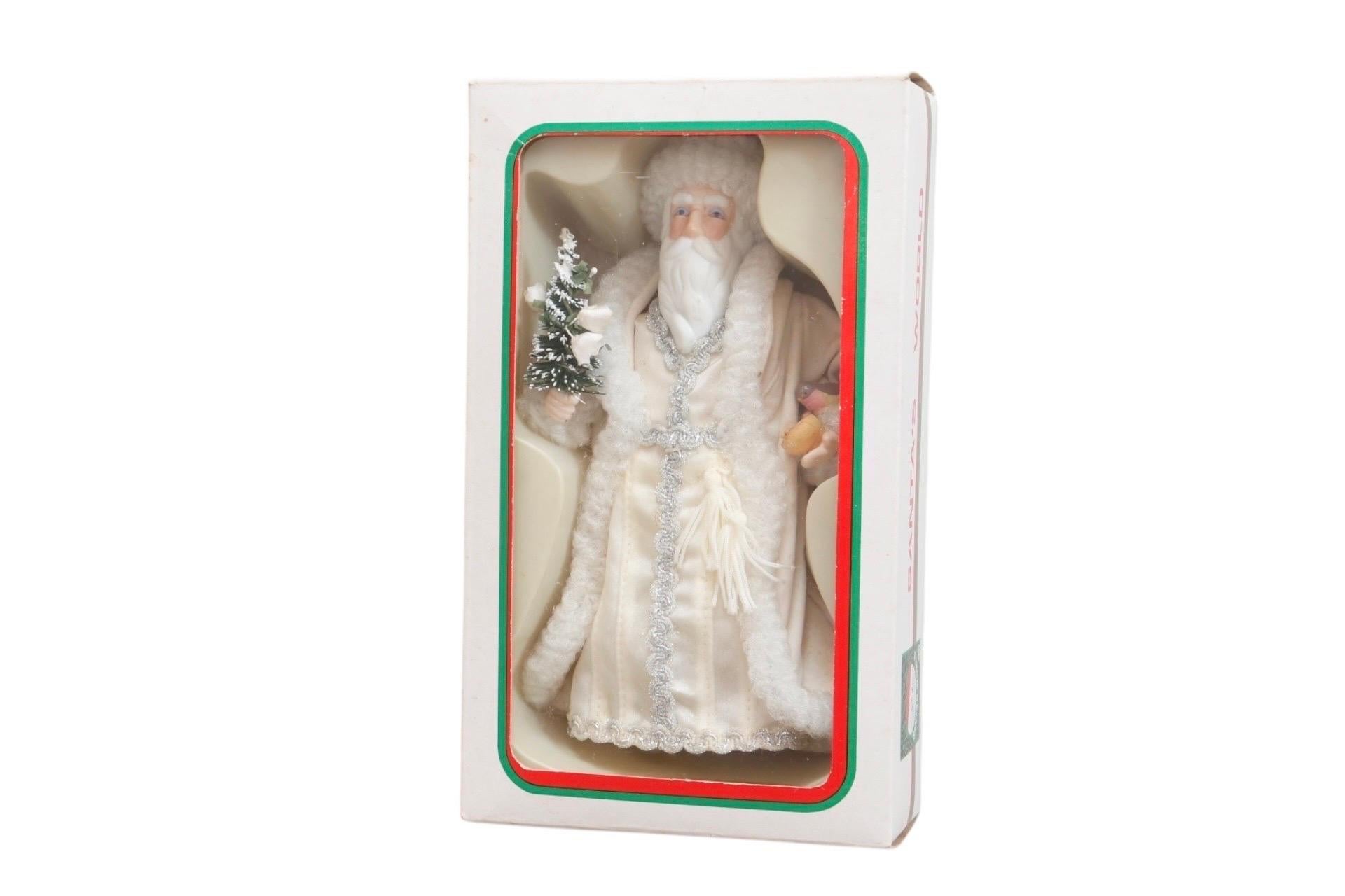 1986 Kurt Adler Santa’s World Christmas Ornament in Original Box For Sale 4