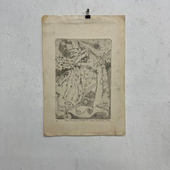 1986 Leigh B Jackson Inchiostro su carta Prima Corinzi, capitolo 13, numerato 3/50.