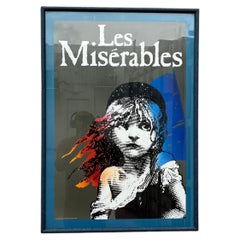 1986 "Les Misérables" Musical In London Original Framed Promotional Poster.