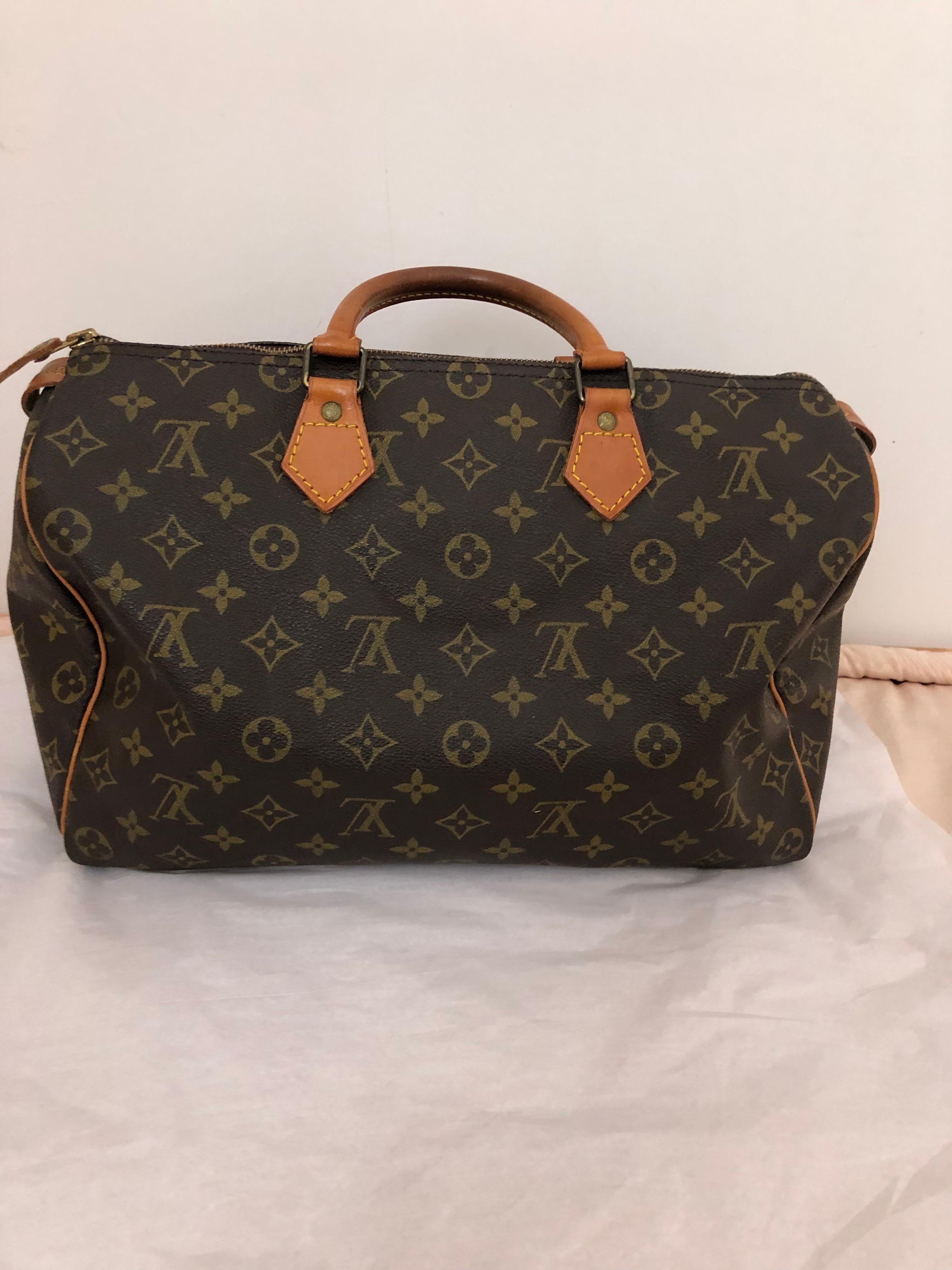 1986 Louis Vuitton Monogram Speedy 35 with COA 3