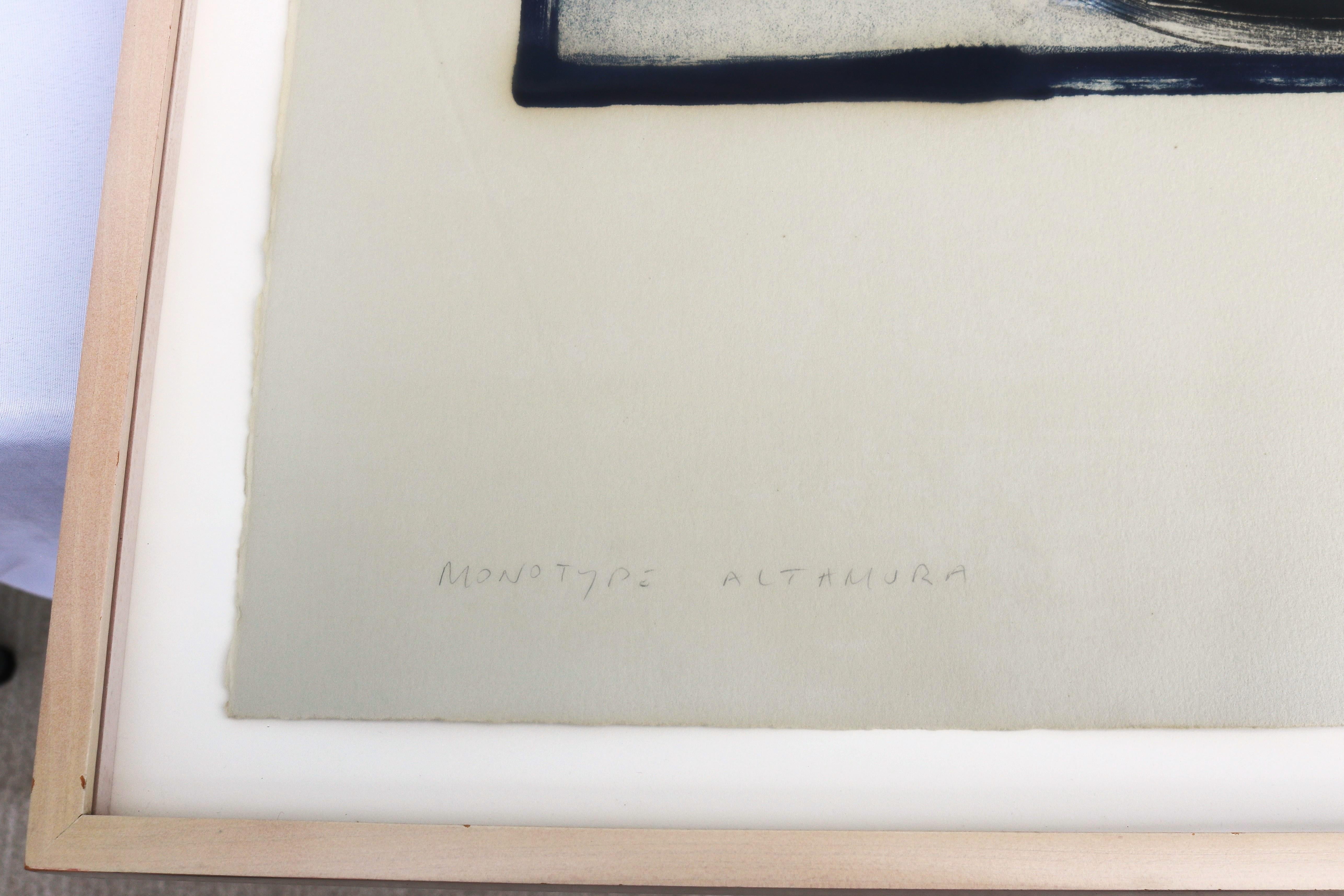 1986 Lucio Pozzi Altamura Abstrakter Expressionismus Monotypie Kunstwerk One-of-a-Kind im Angebot 12