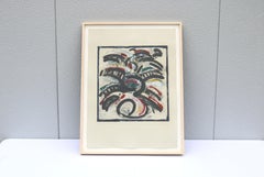 1986 Lucio Pozzi Altamura Abstract Expressionism Monotype Artwork One-of-a-Kind