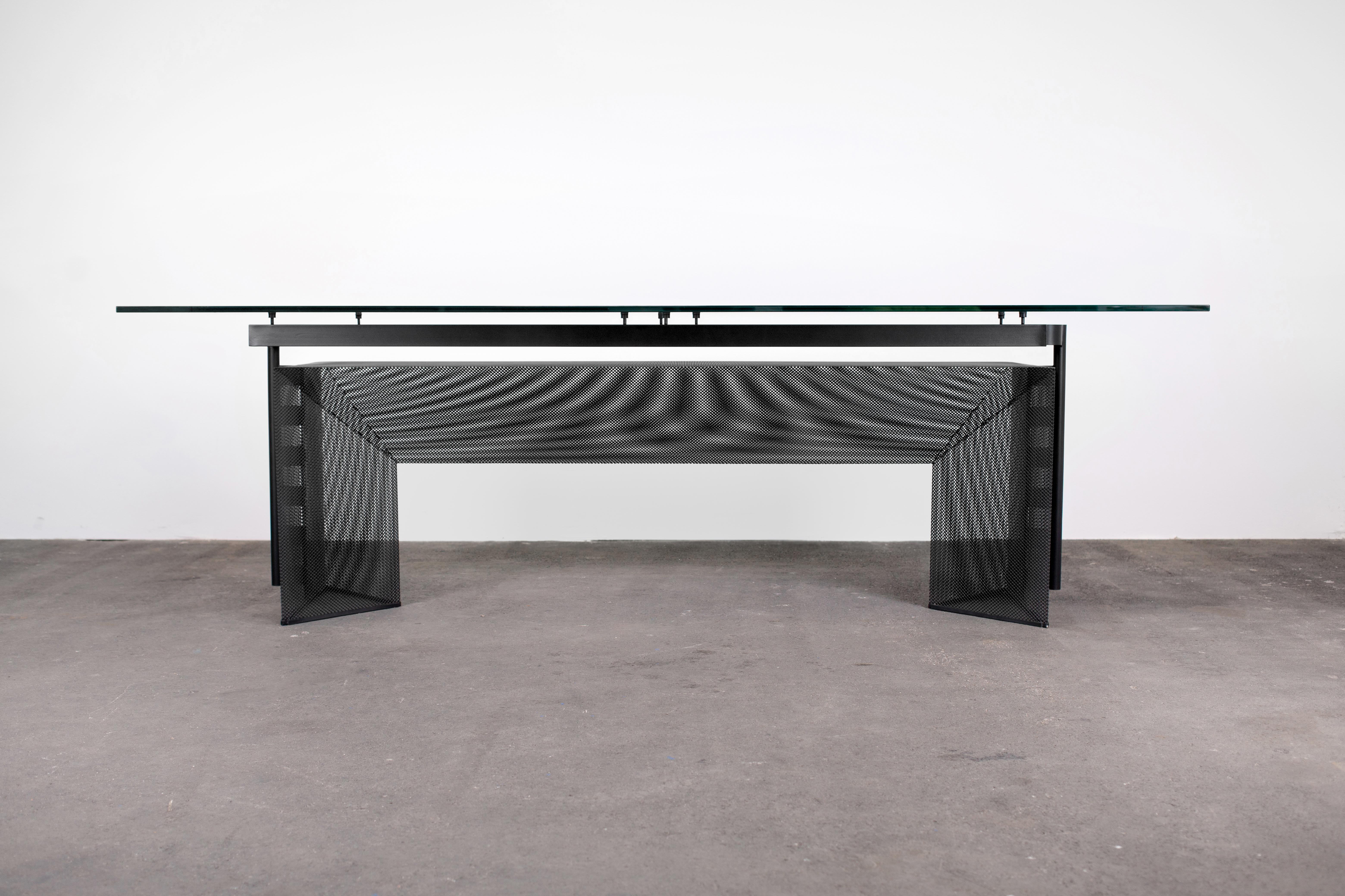 Italian 1986 Mario Botta Prismatic Postmodern Dining / Conference Table 