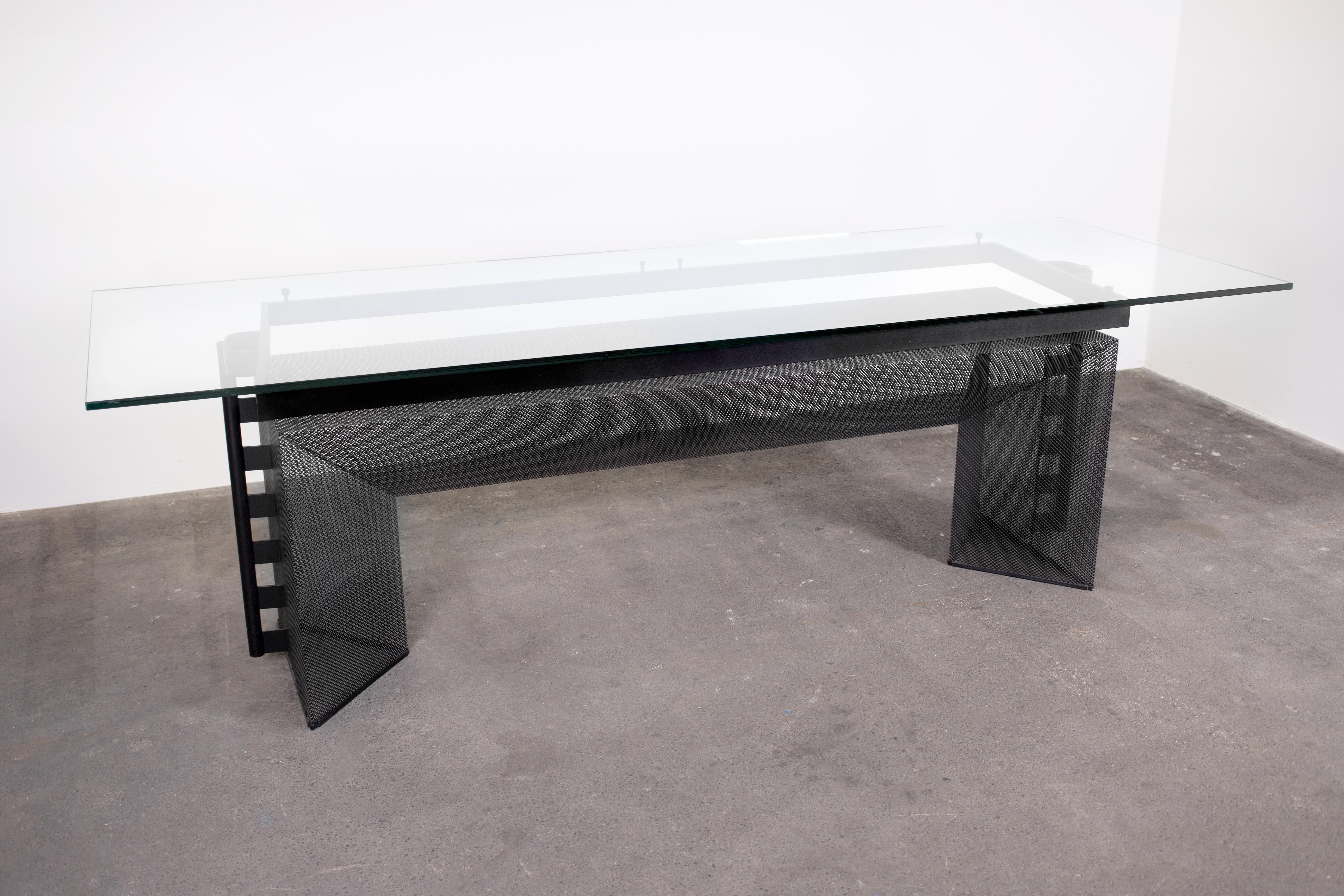 Late 20th Century 1986 Mario Botta Prismatic Postmodern Dining / Conference Table 