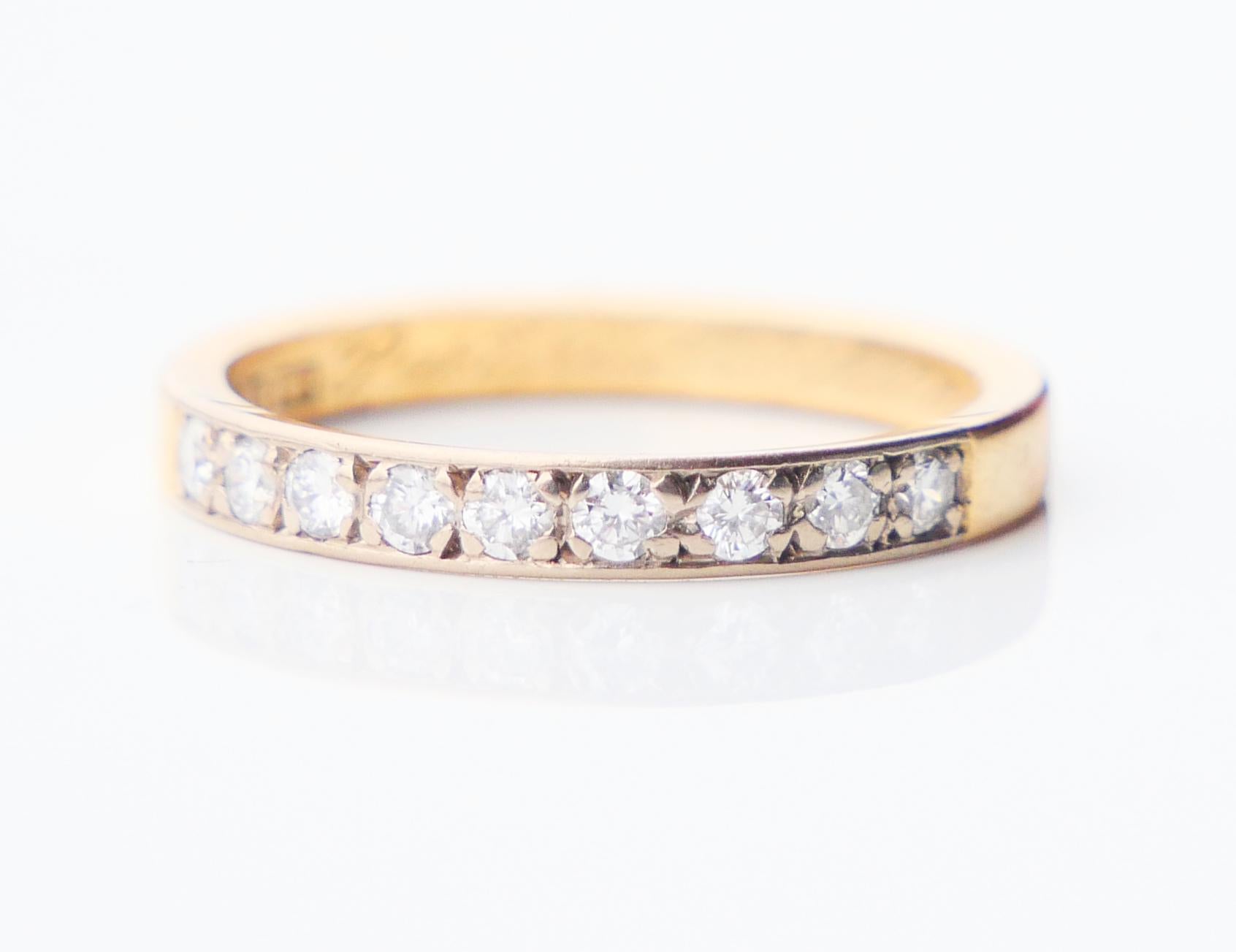 1986 Alianza Nórdica Alianza Nupcial Diamantes macizos Oro 18K Ø US5.25 /2.4gr en venta 1