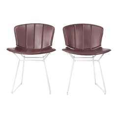 Paire de chaises de salle à manger Harry Bertoia pour Knoll, 1986