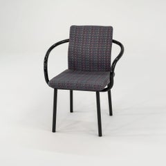 1986 Pair of Knoll Mandarin Dining Arm Chairs by Ettore Sottsass in Fabric