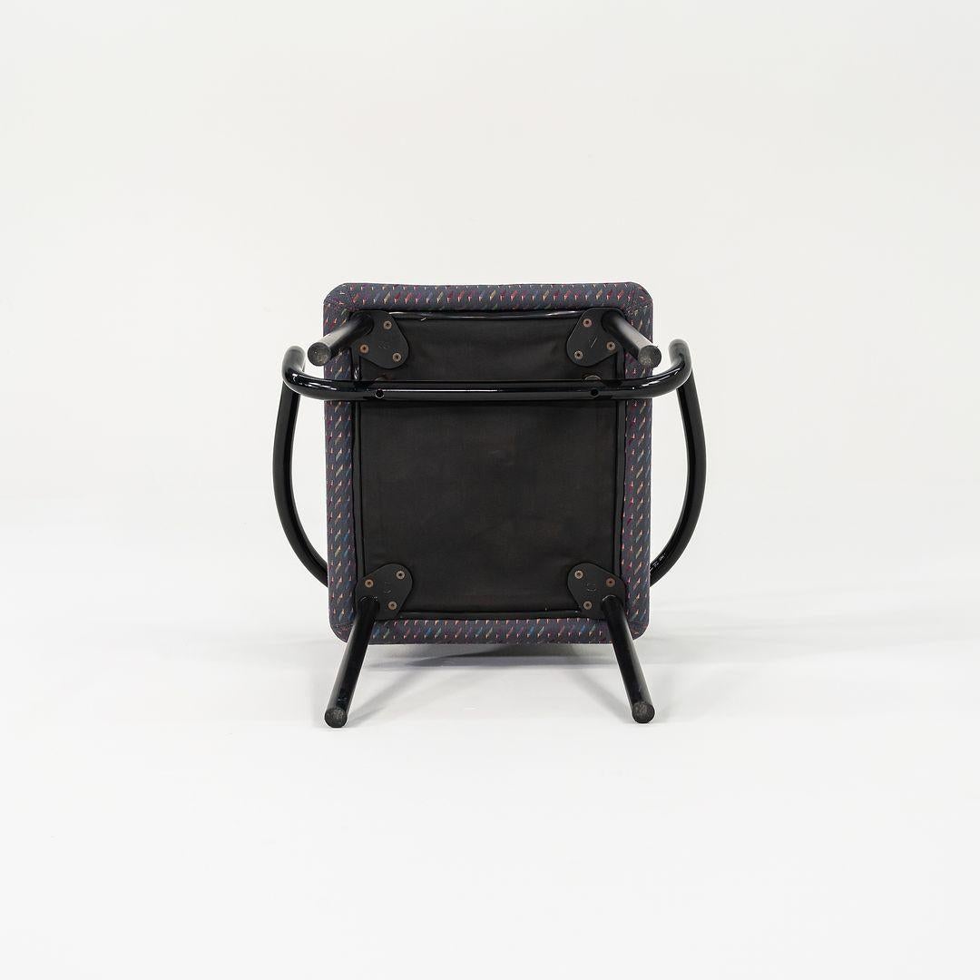 1986 Coppia di poltrone da pranzo Knoll Mandarin di Ettore Sottsass in tessuto in vendita 1